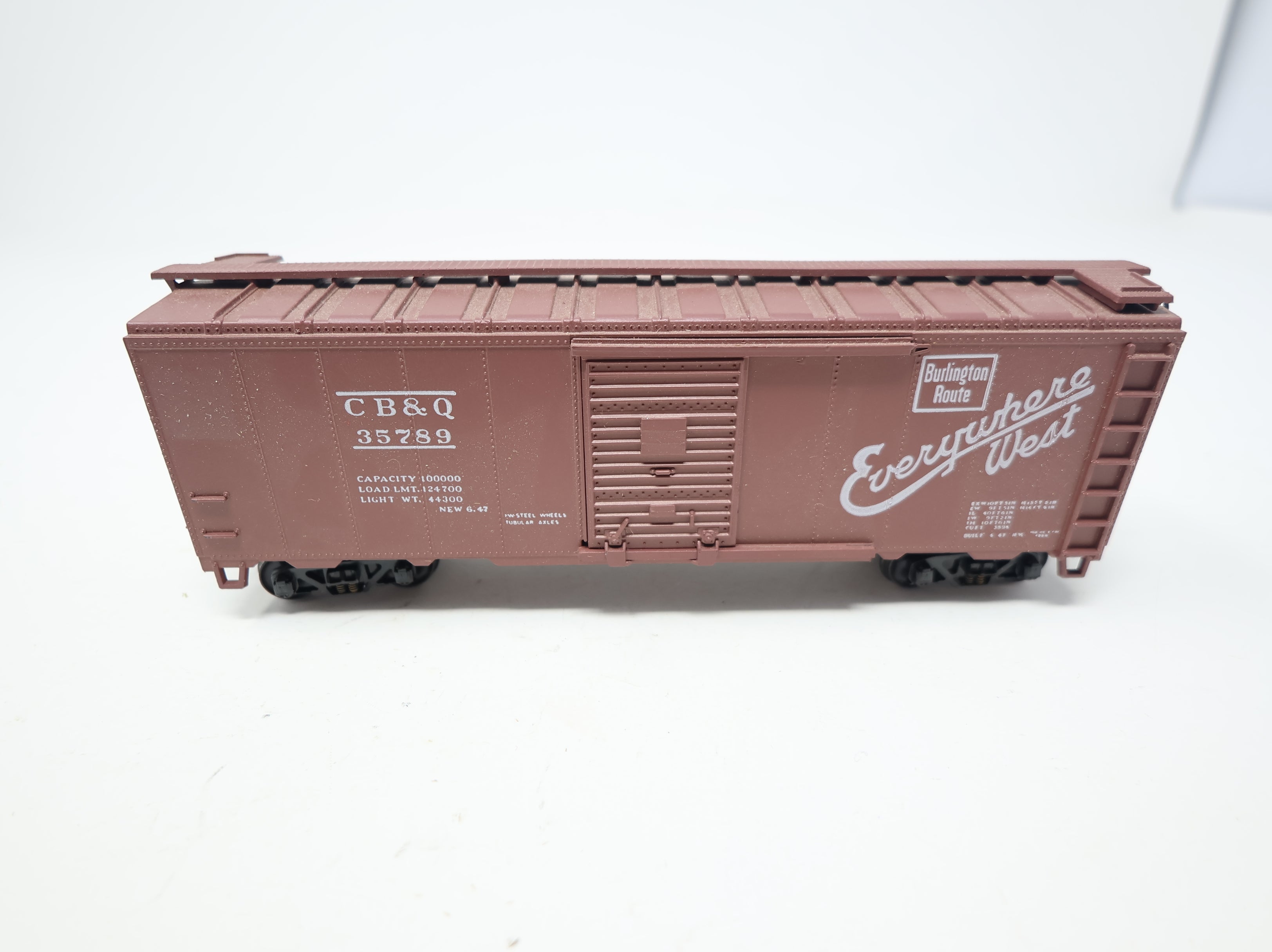 USED Athearn HO Scale 40' Box Car CB&Q #35789