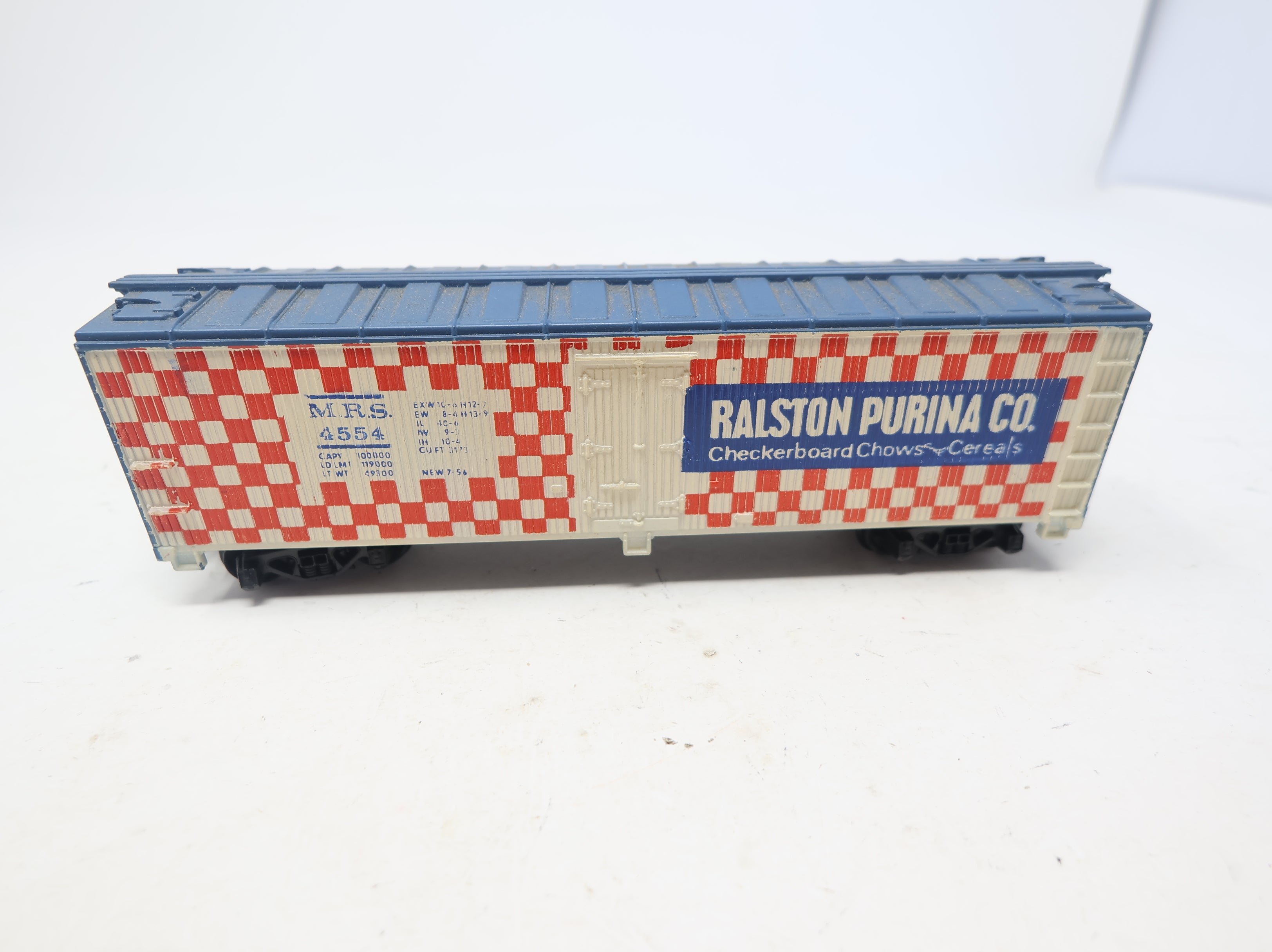 USED Tyco HO Scale 40' Reefer Purina MRS #4554