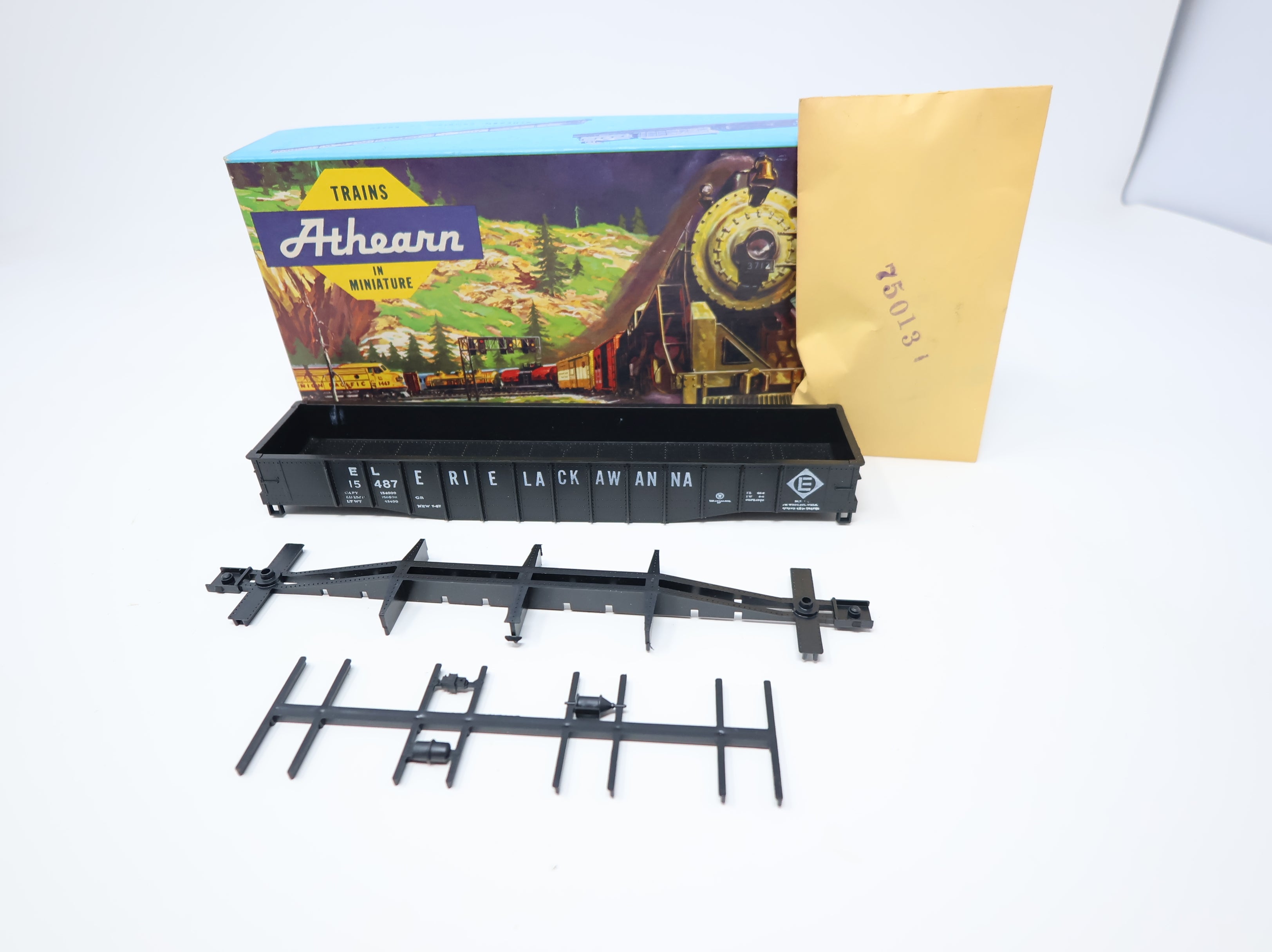 USED Athearn HO Scale 50' Gondola Erie Lackawanna #15487 KIT