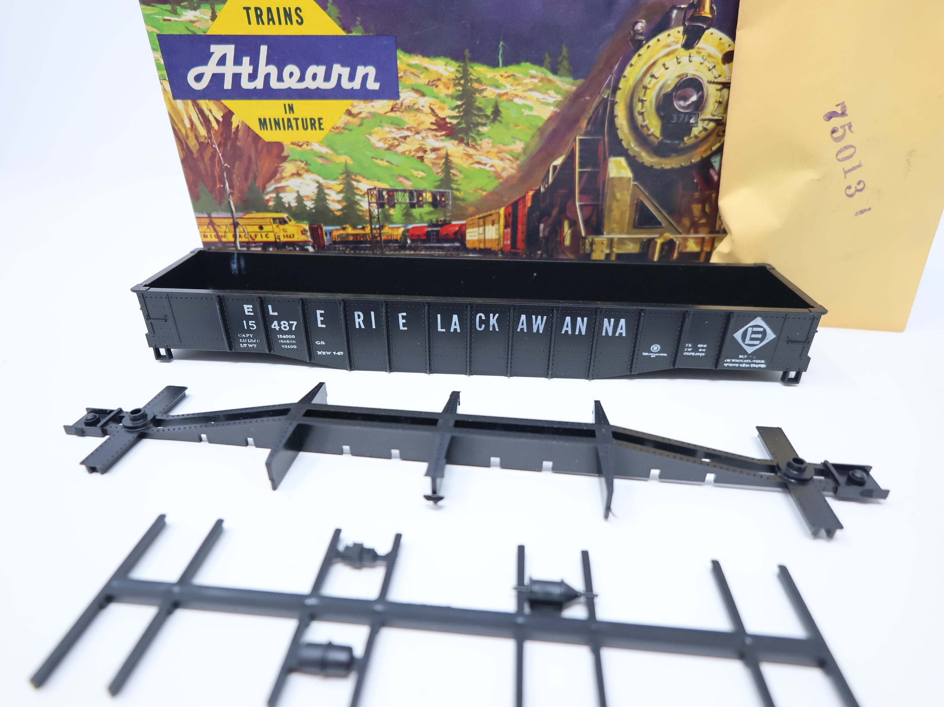 USED Athearn HO Scale 50' Gondola Erie Lackawanna #15487 KIT