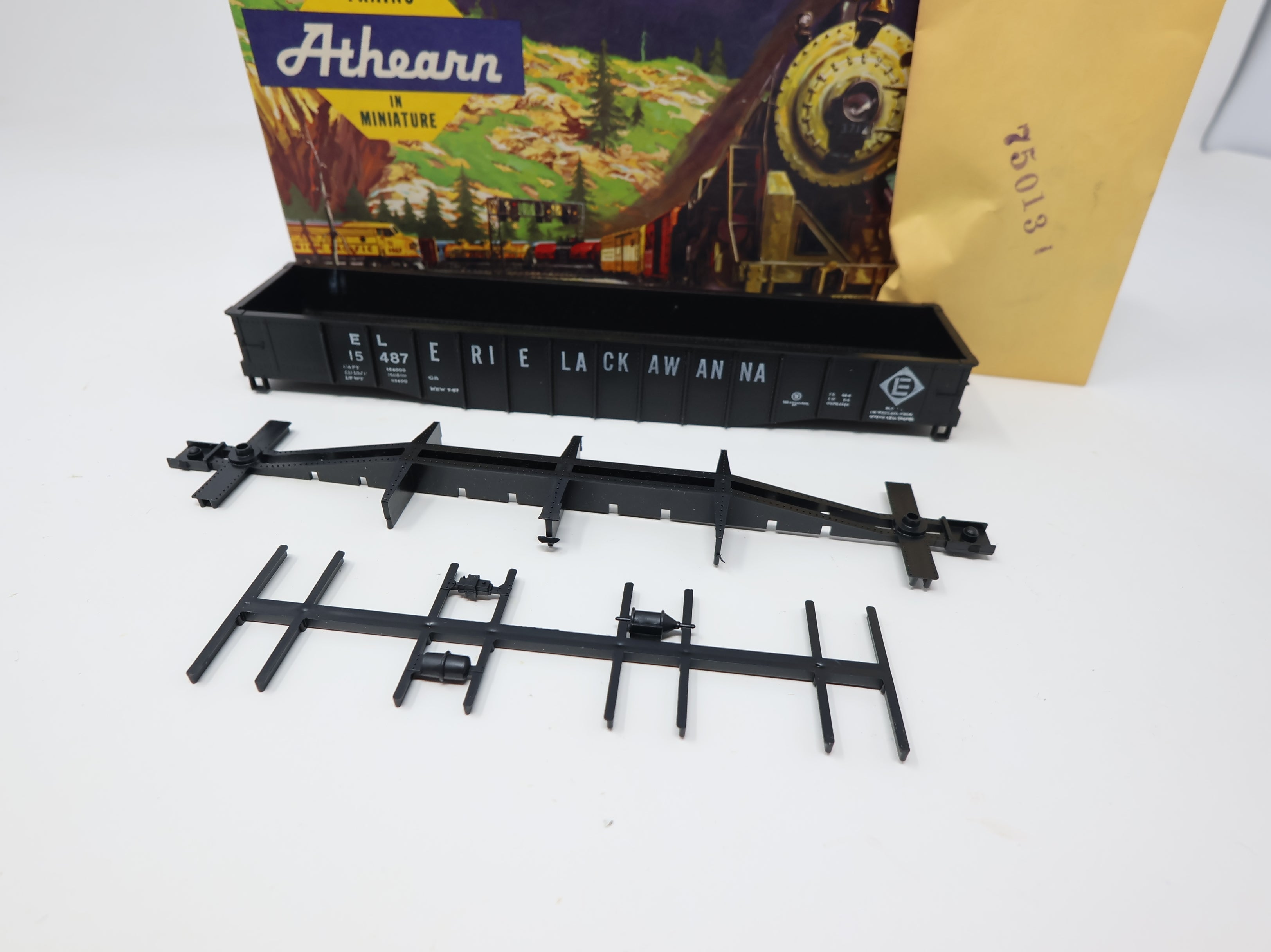 USED Athearn HO Scale 50' Gondola Erie Lackawanna #15487 KIT