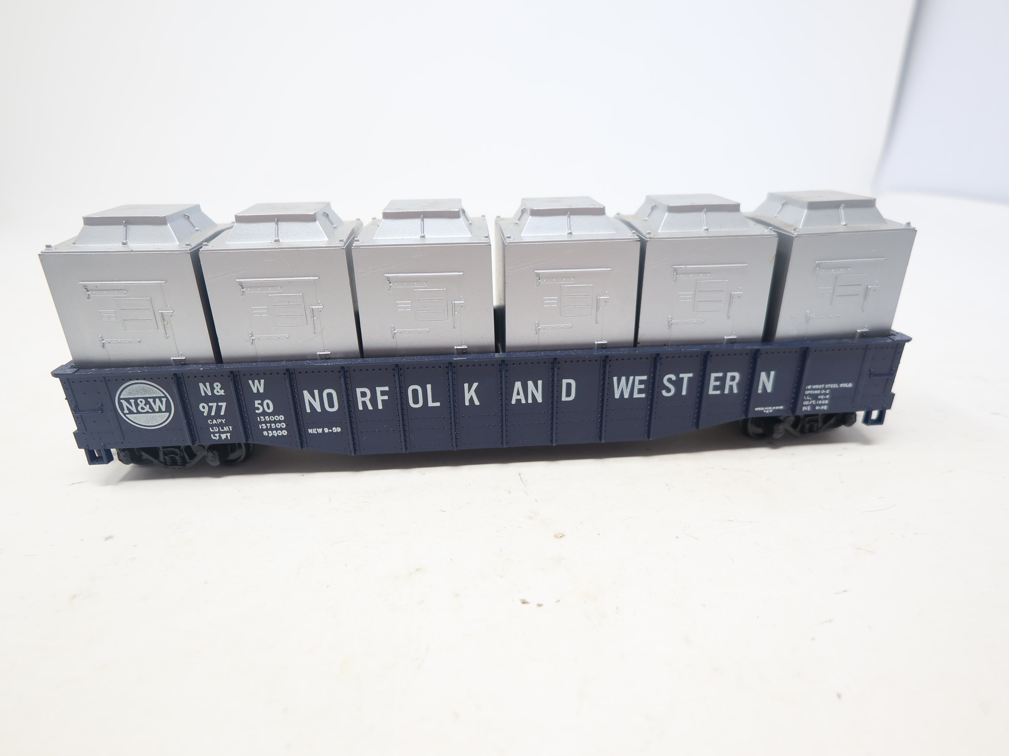 USED Athearn HO Scale 50' Gondola Norfolk & Western N&W #97750 w/ Frozen Food Loads