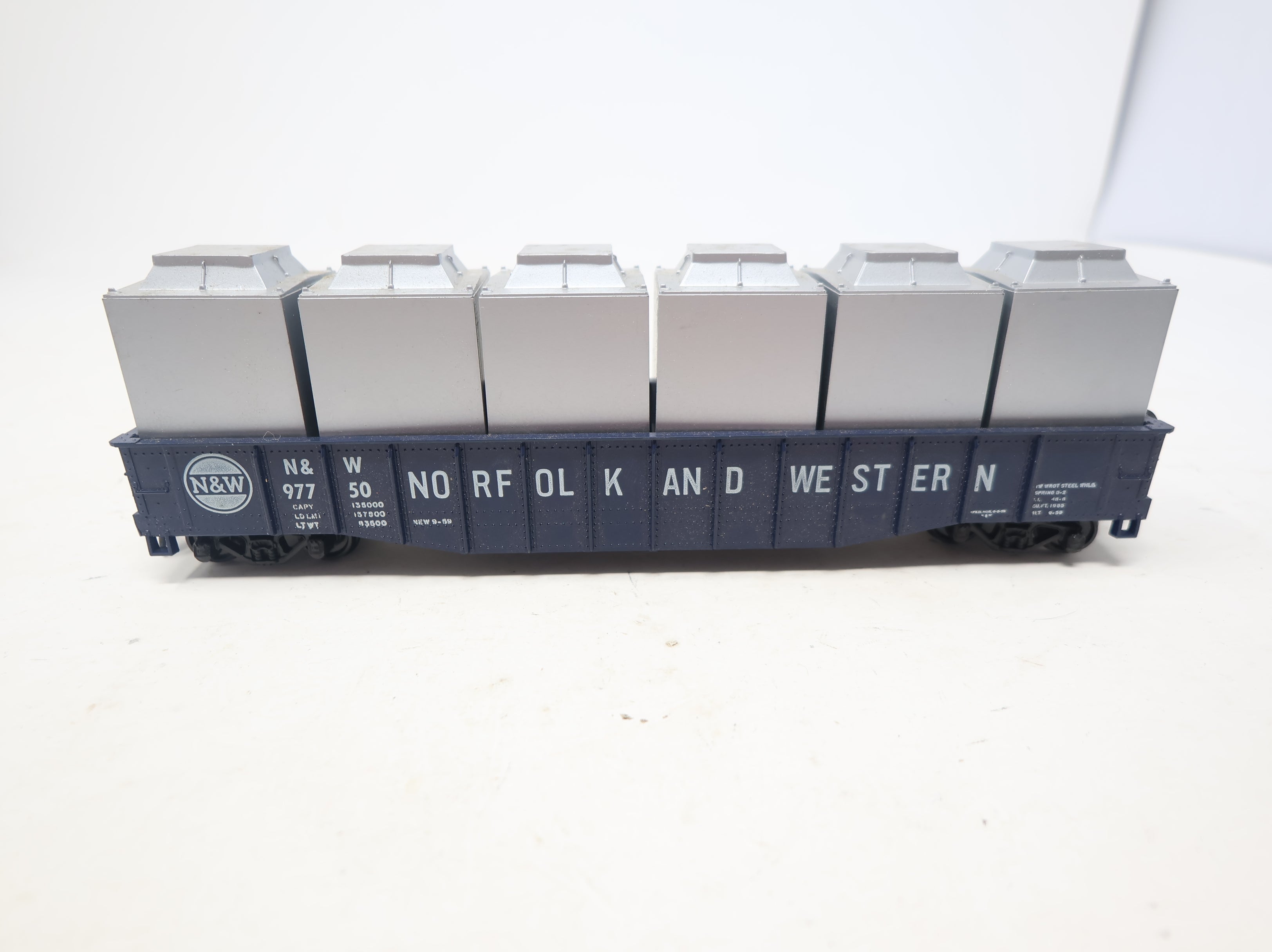 USED Athearn HO Scale 50' Gondola Norfolk & Western N&W #97750 w/ Frozen Food Loads