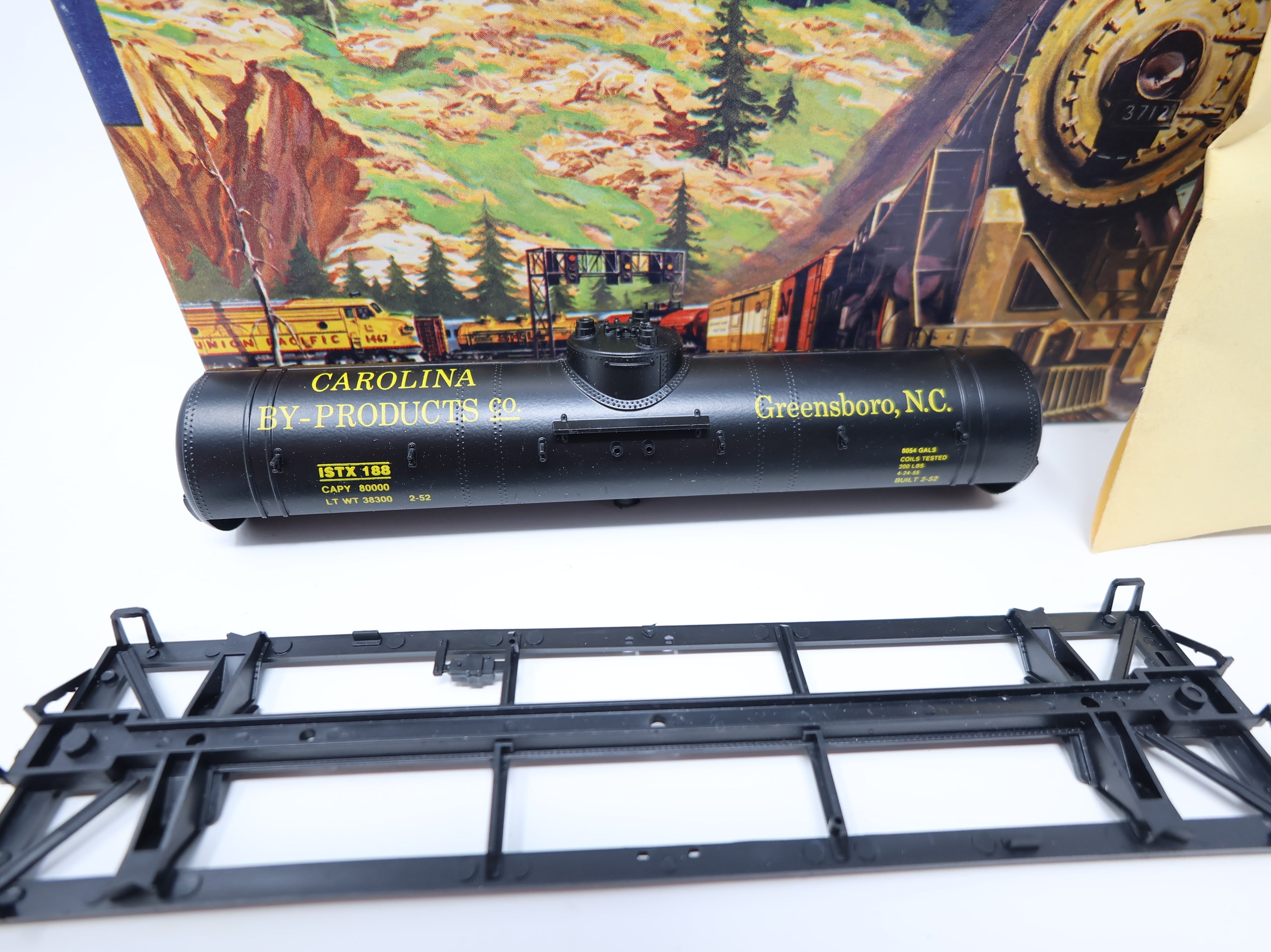 USED Athearn HO Scale Single Dome Tank Car Carolina By-Products ISTX #188 Convention Car KIT