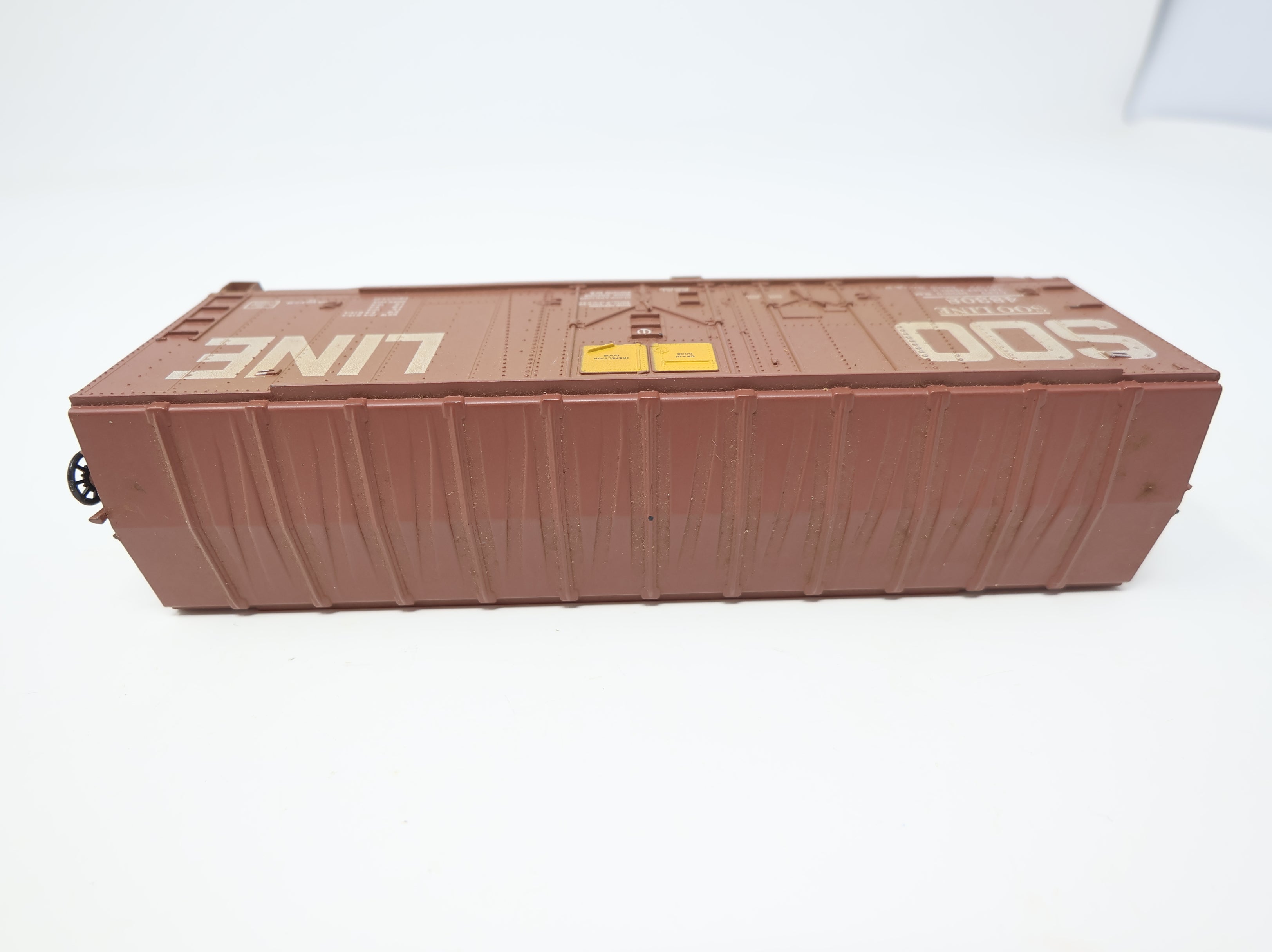 USED Athearn HO Scale 40' Steel Box Car SOO Line #48308 No Trucks/Couplers, Light Weathering