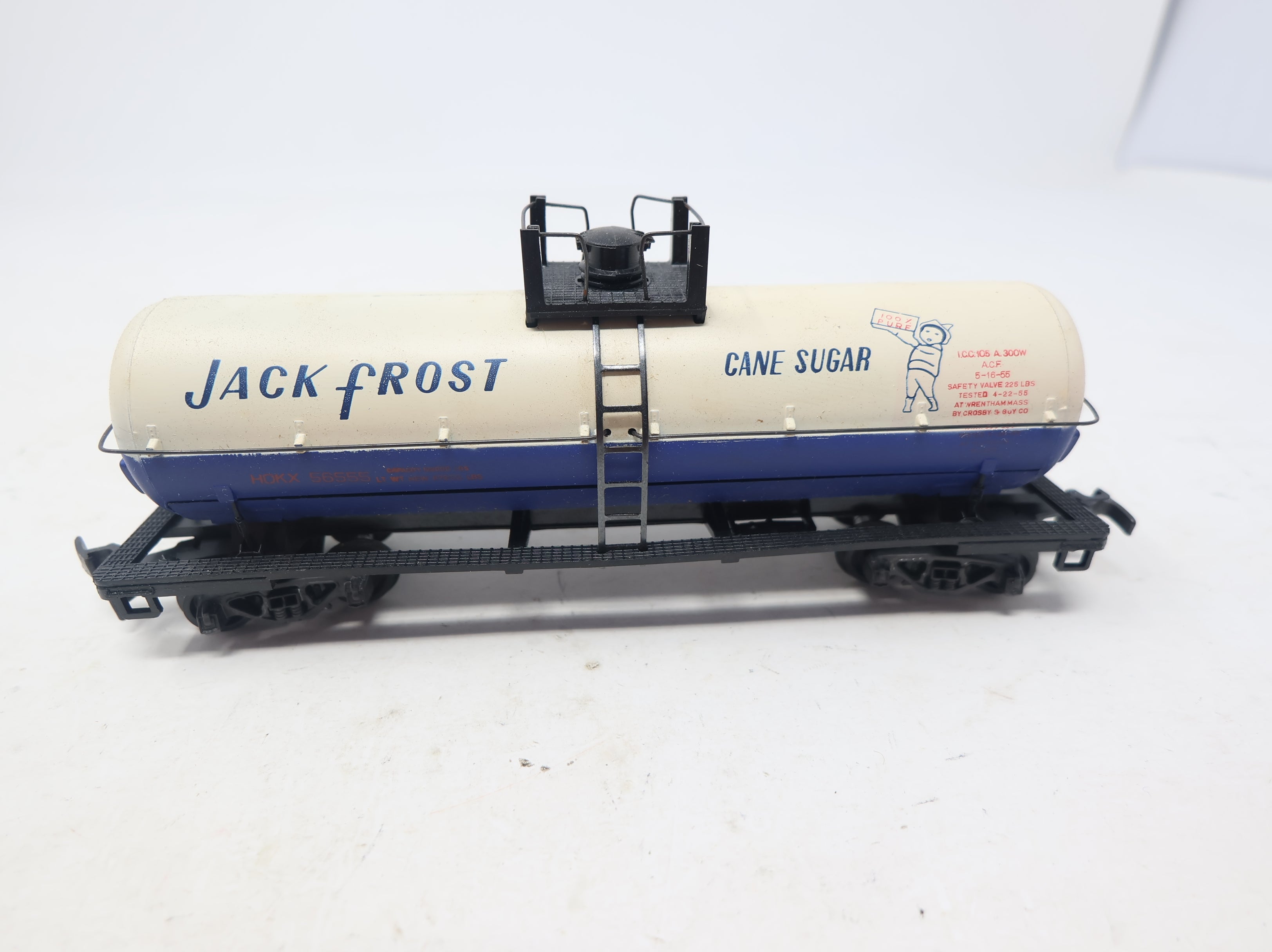 USED AHM HO Scale Single Dome Tank Car Jack Frost HOKX #56656