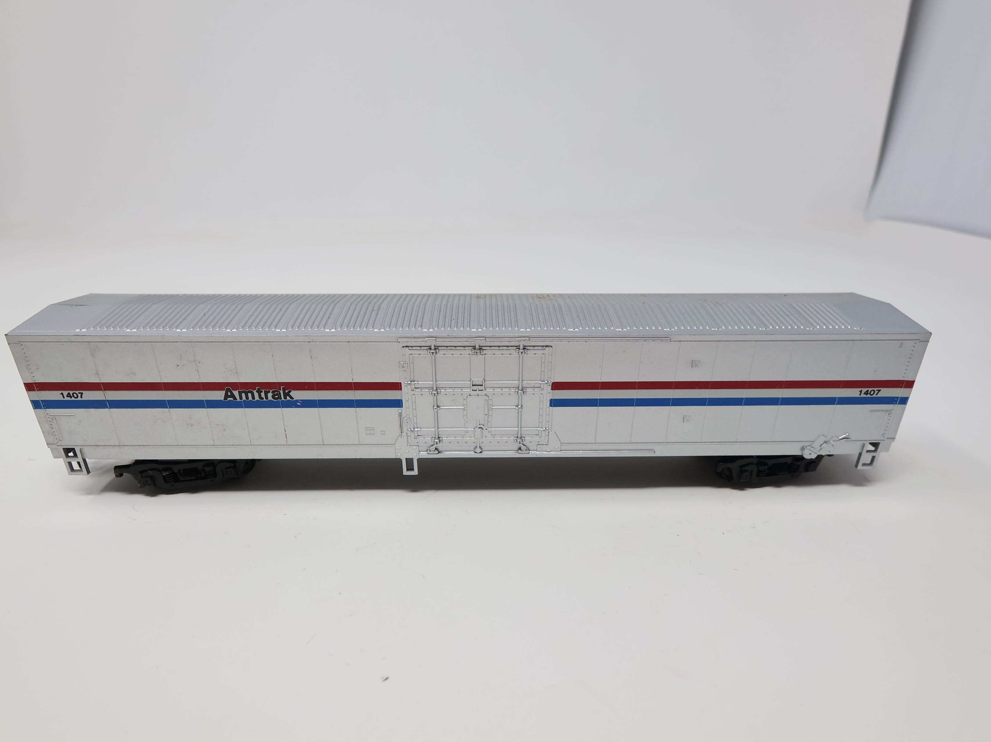 USED Con-Cor HO Scale 60' Material Handling Car Amtrak #1407