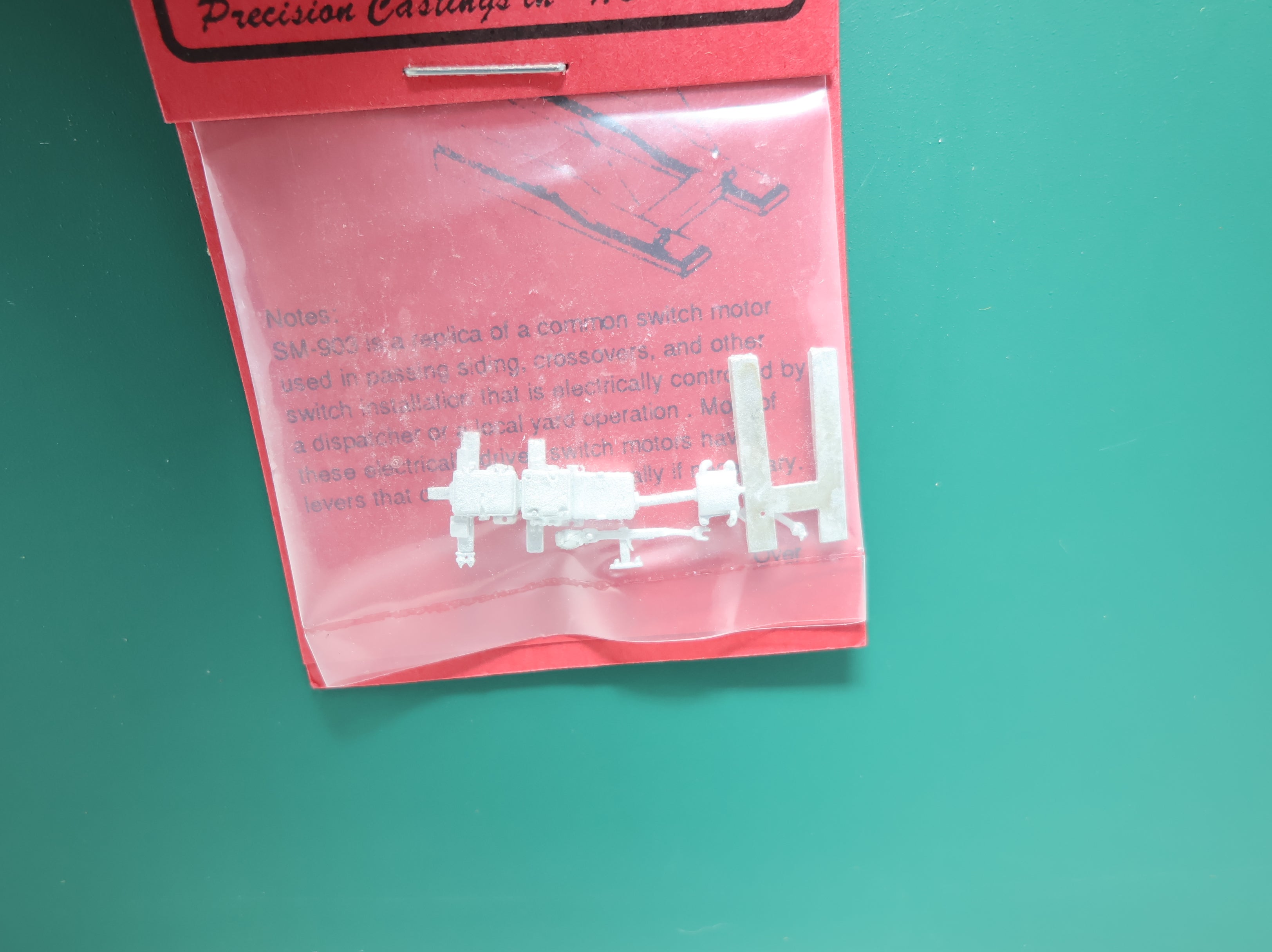 USED DETAILS WEST #SM-903 HO Scale Switch Motor & Tie Mount