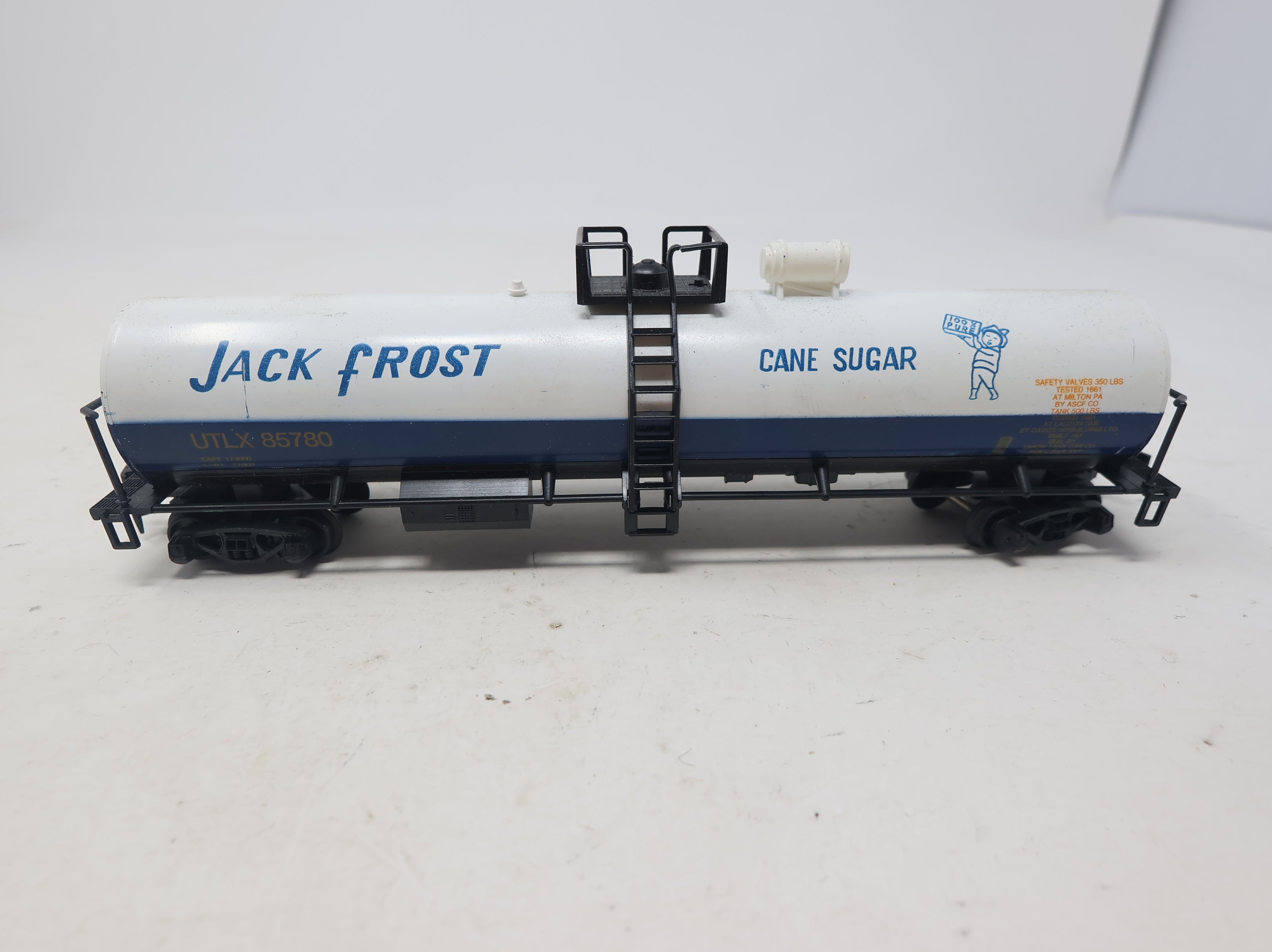 USED AHM HO Scale Tank Car Jack Frost Cane Sugar UTLX #85780