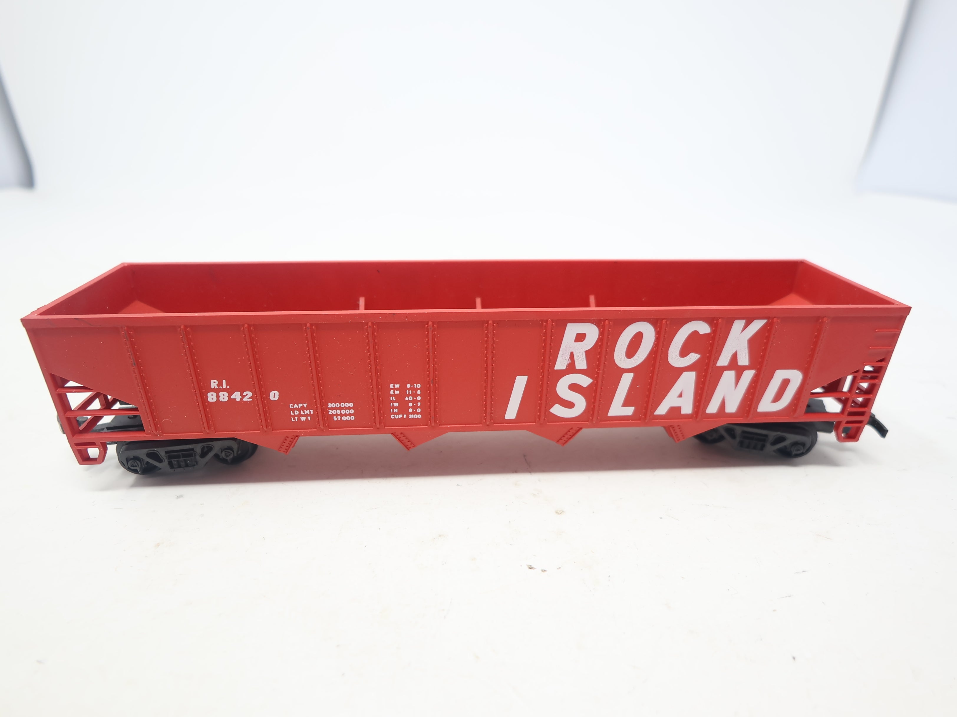 USED HO Scale 4 Bay Hopper Rock Island RI #88420