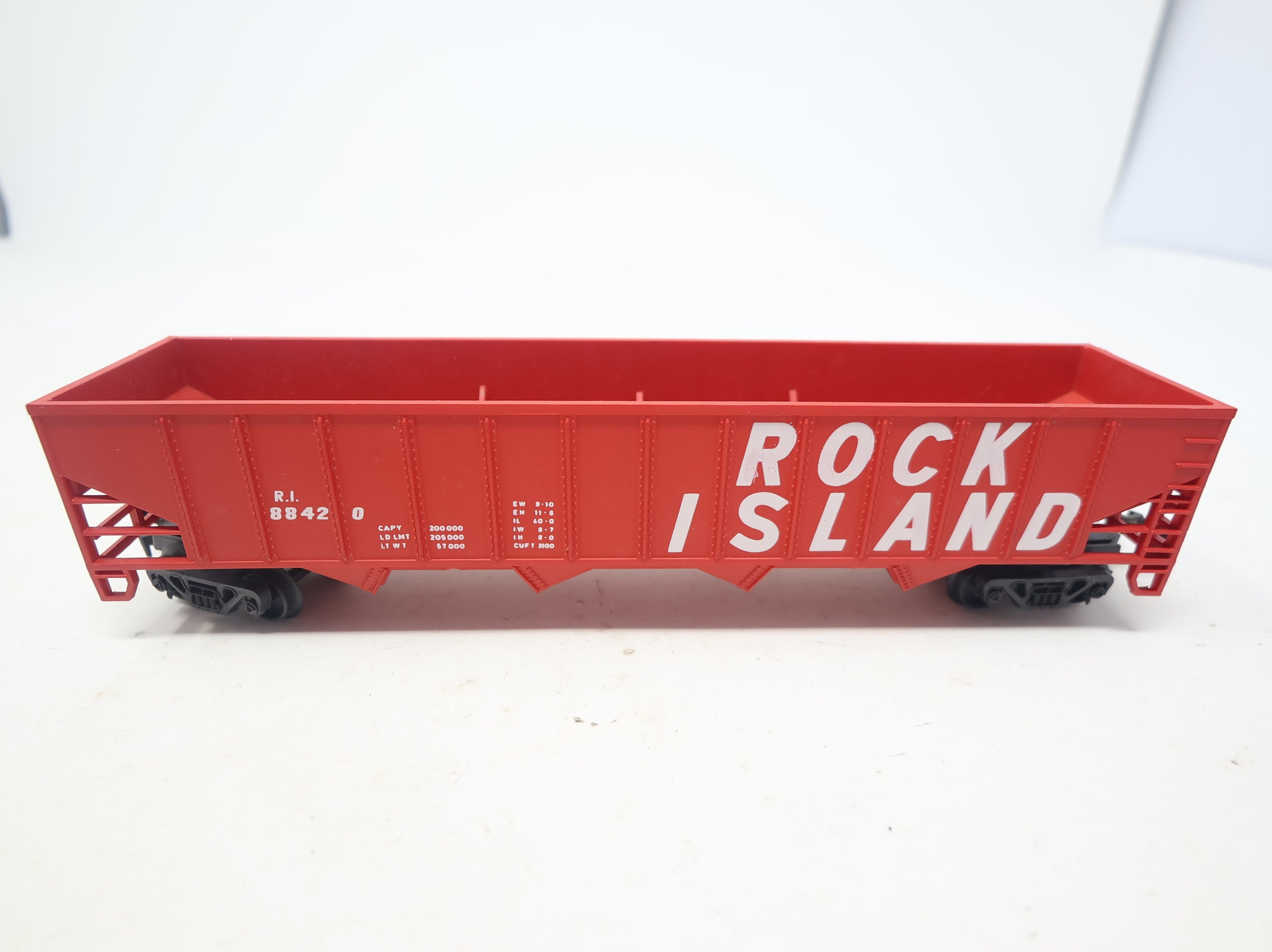 USED HO Scale 4 Bay Hopper Rock Island RI #88420