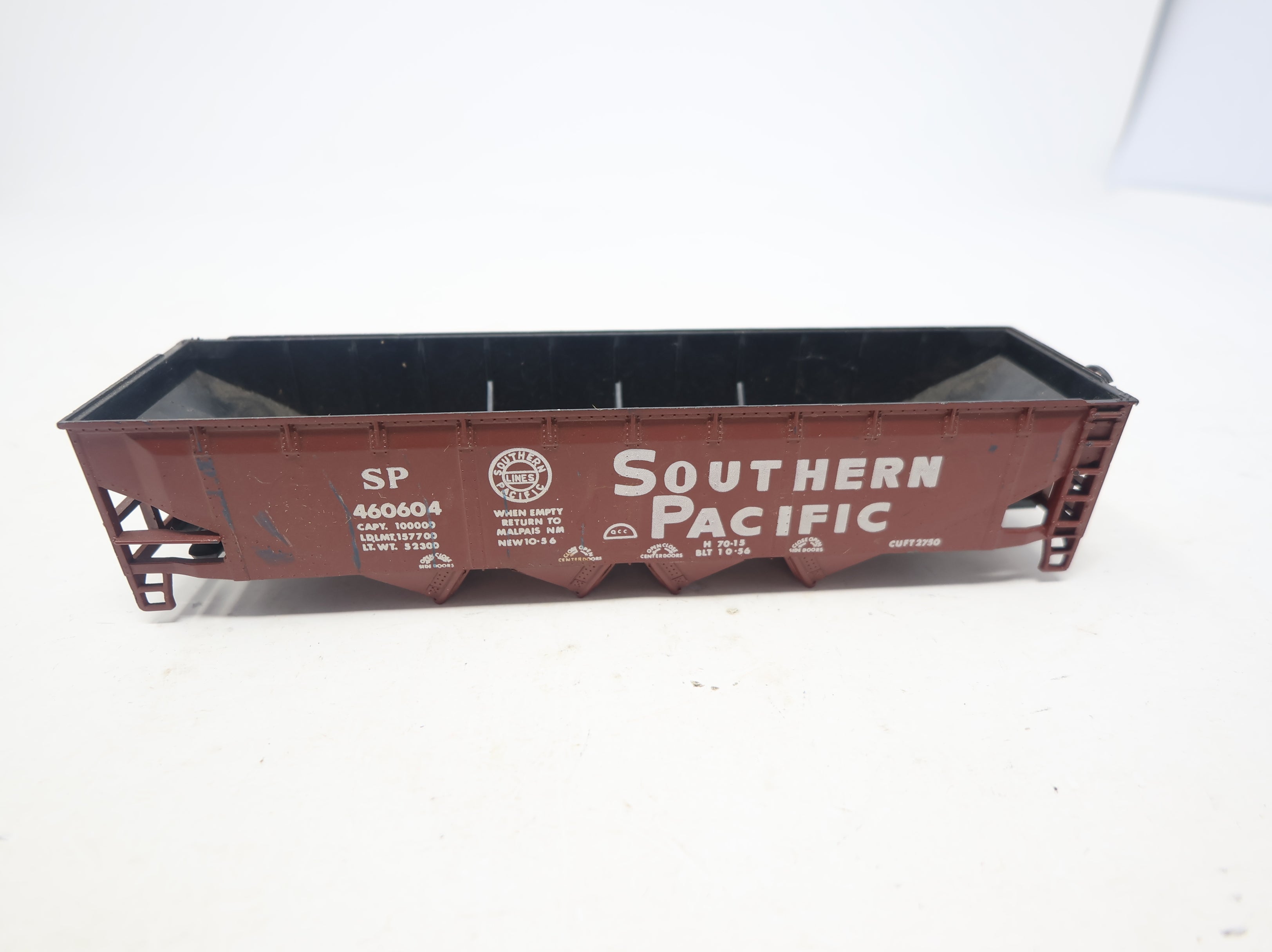 USED Rivarossi HO Scale 4 Bay Hopper Southern Pacific SP #460604 No Trucks/Couplers