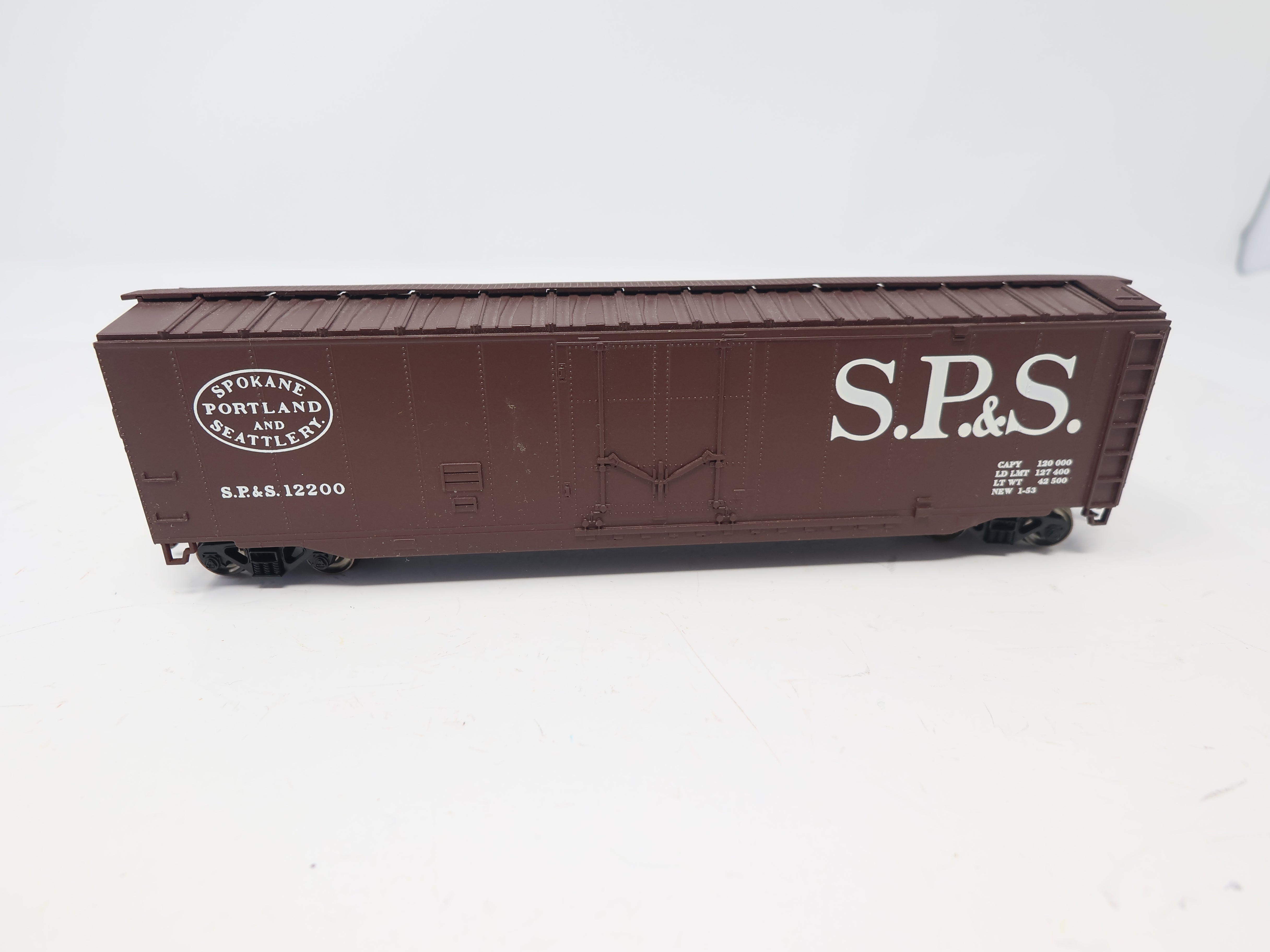 USED Bachmann HO Scale, 50' Box Car, Spokane, Portland and Seattle Railway SP&S #12200
