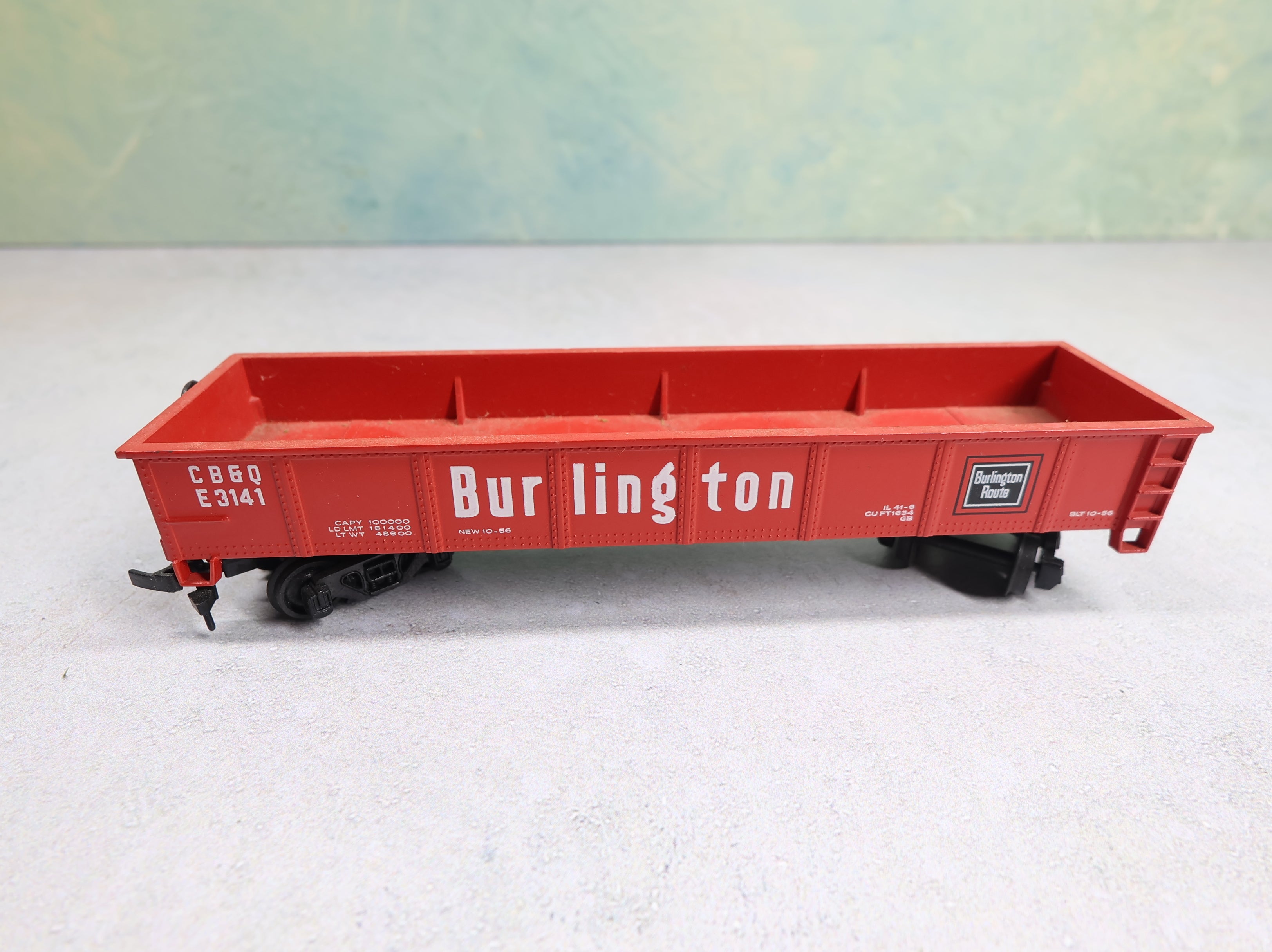 USED Bachmann HO Scale 40' Flat Car Burlington CB&Q #E3141