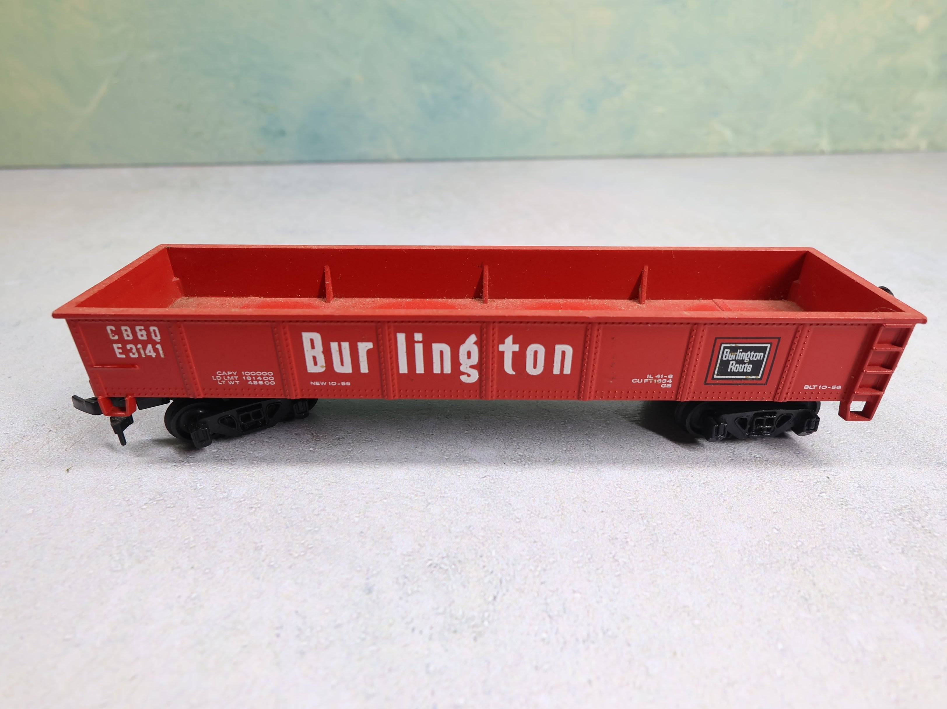 USED Bachmann HO Scale 40' Flat Car Burlington CB&Q #E3141