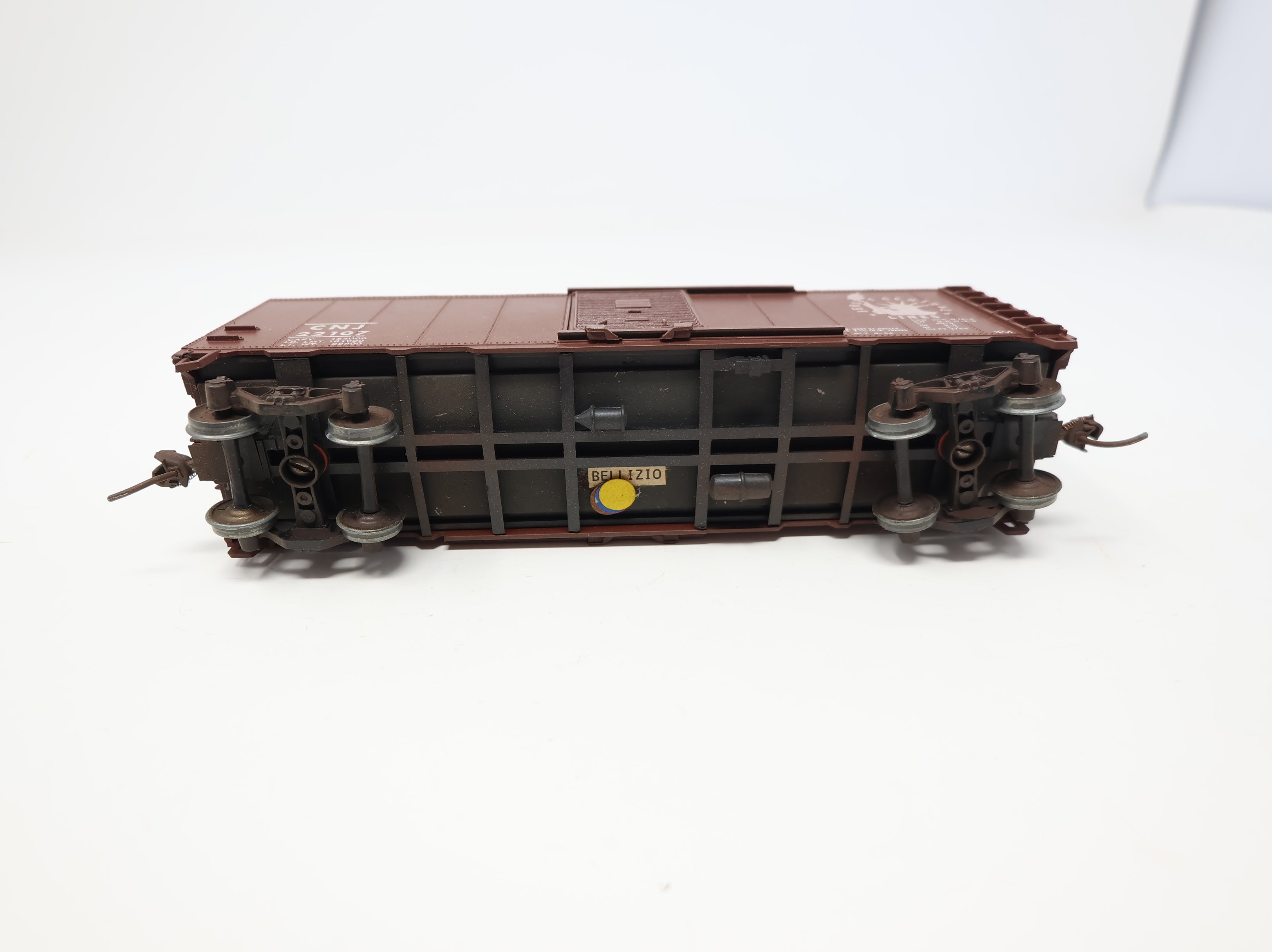 USED Athearn HO Scale 40' Box Car New Jersey Transit CNJ #22107 Light Weathering