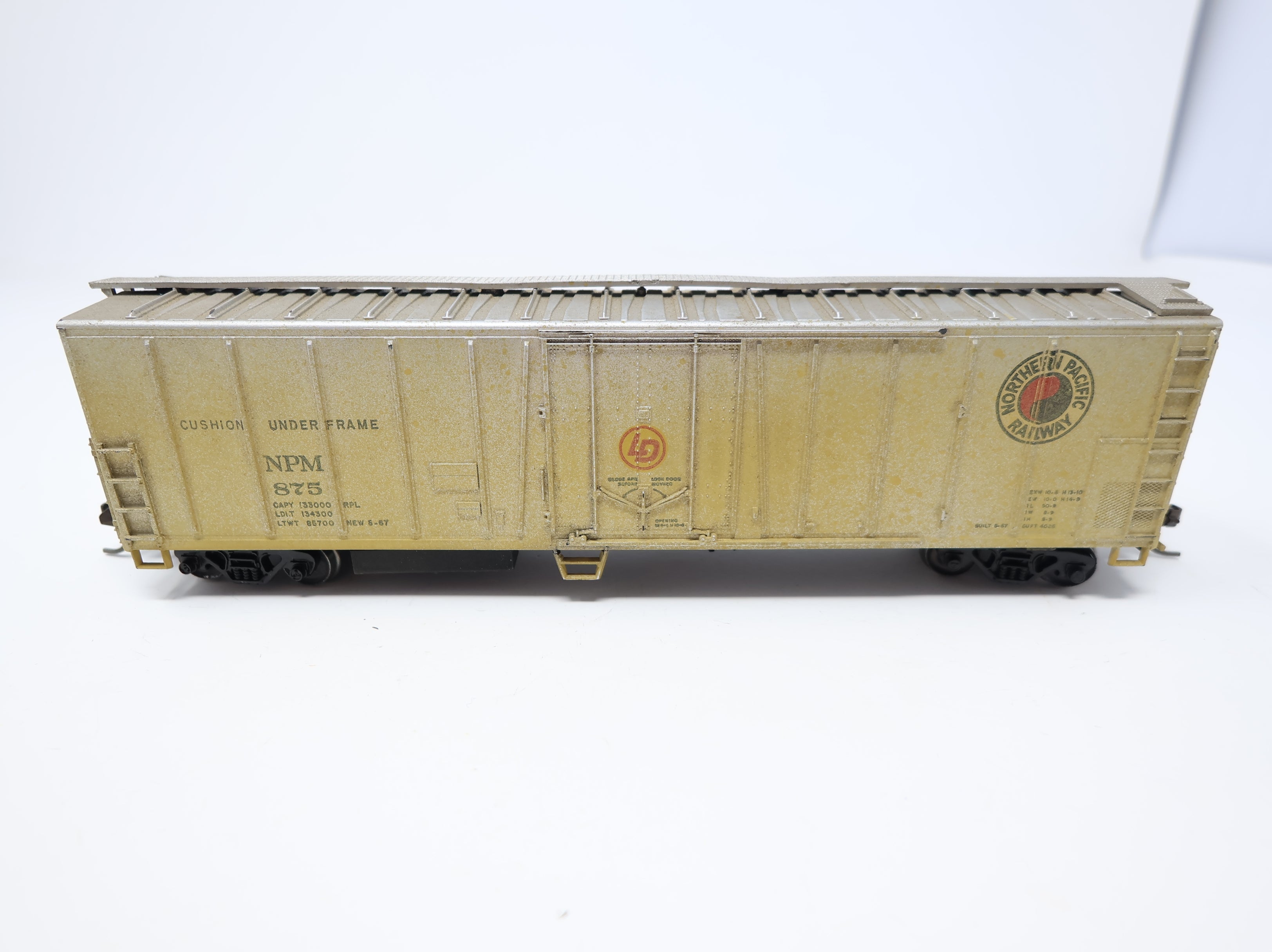 USED HO Scale 50' Box Car Northern Pacific NP #875 Weathered