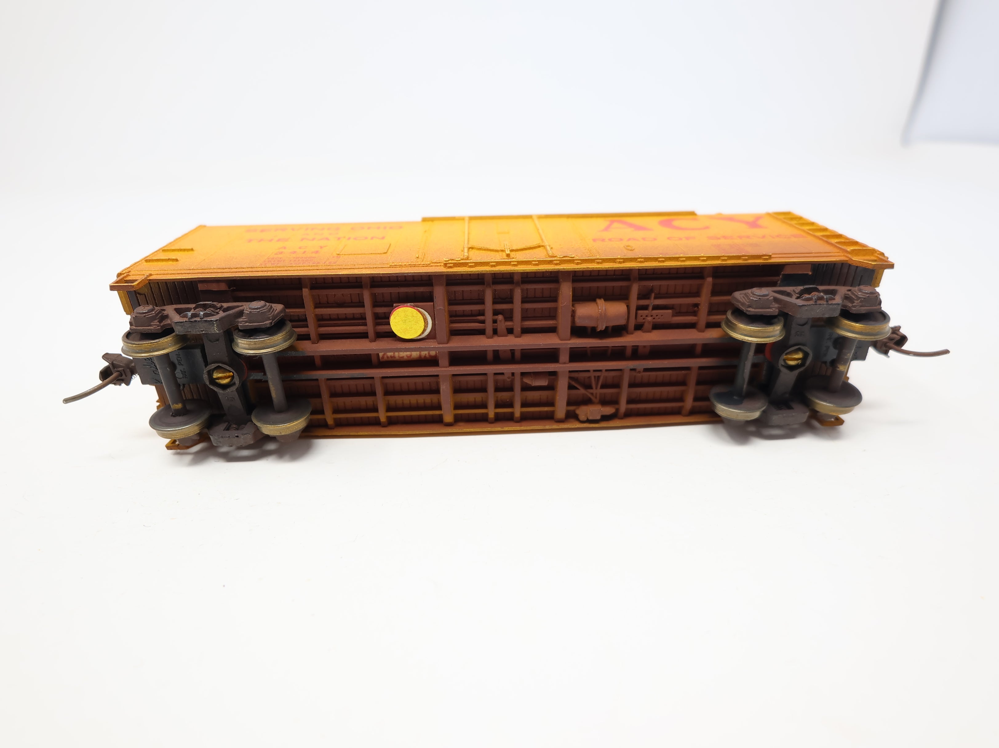 USED HO Scale 40' Box Car ACY #3414 Weathered Decal