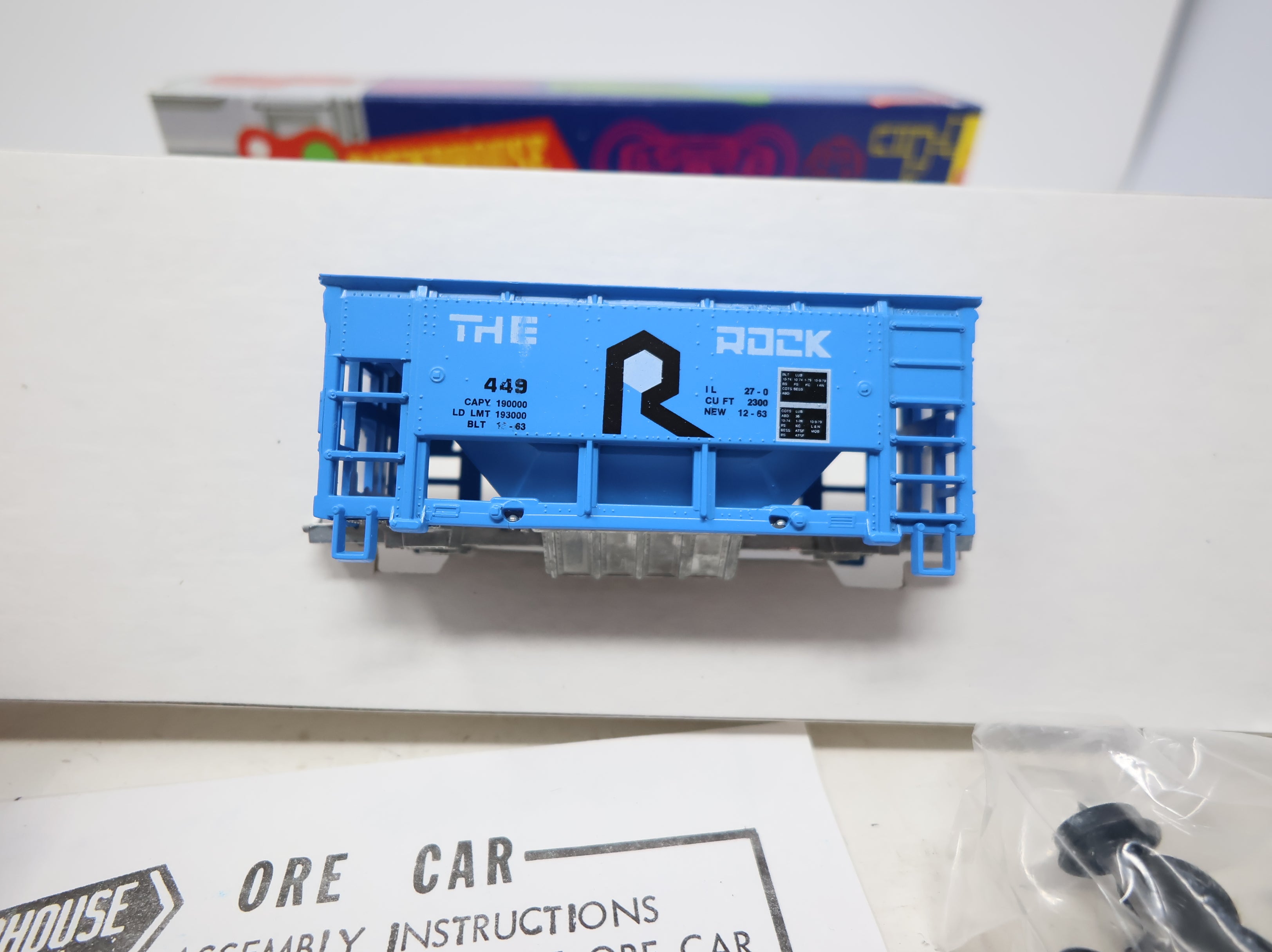 USED Roundhouse 1419 HO Scale Ore Car Rock Island #449 KIT