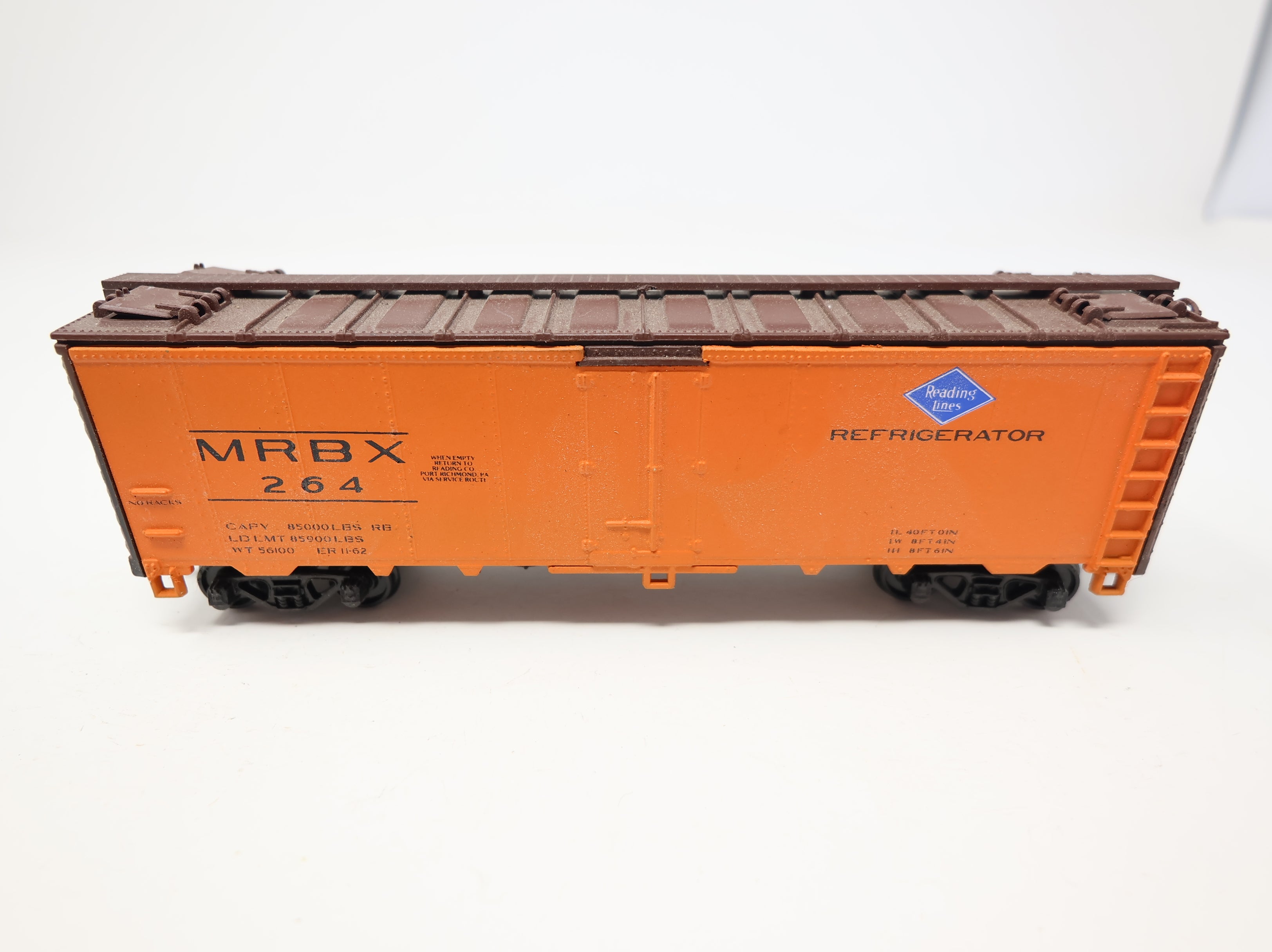 USED Athearn HO Scale 40' Box Car Reading Lines Refigerator MRBX #264