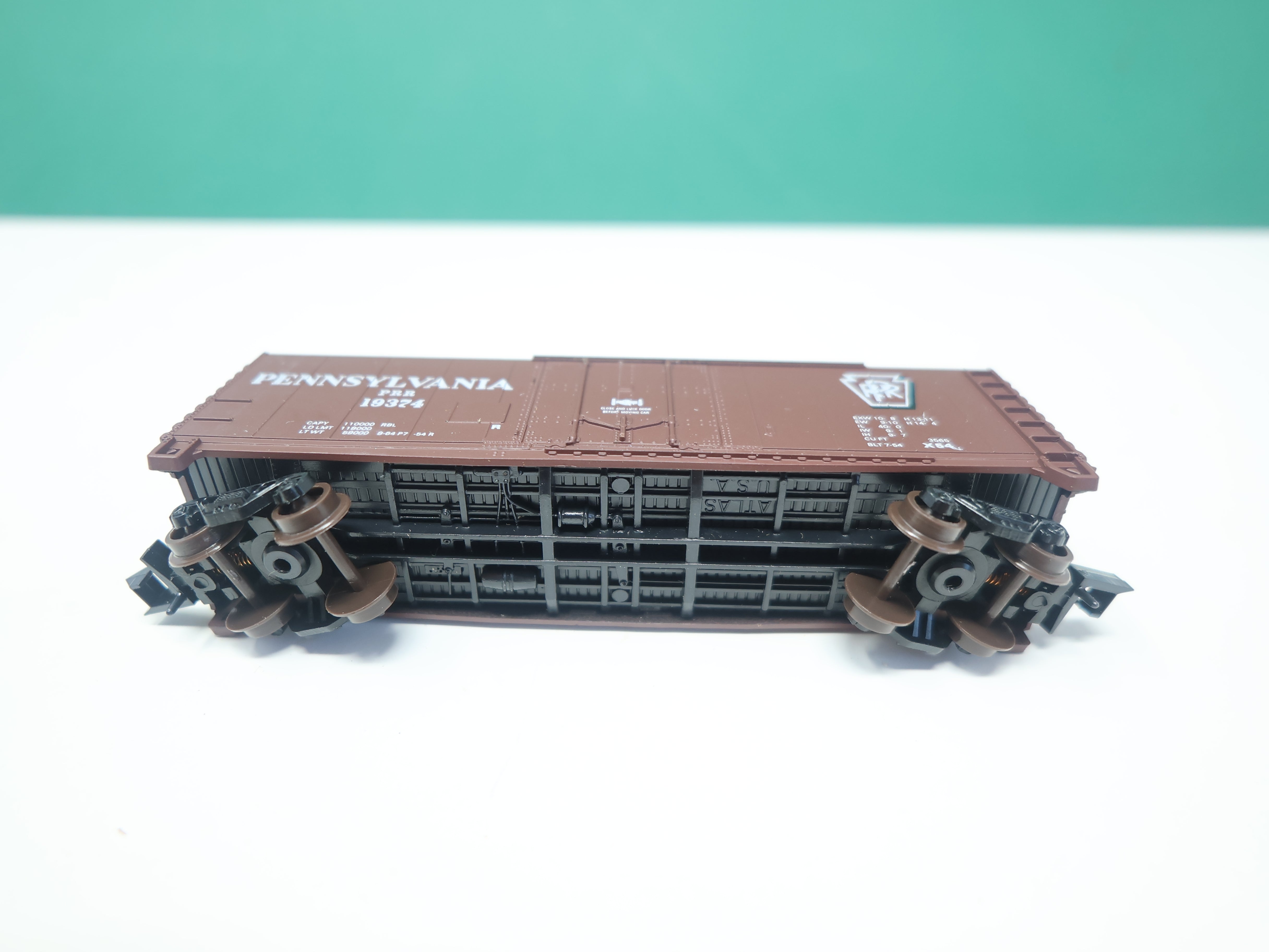 USED Atlas 3321 N Scale, 40' Box Car, Pennsylvania PRR #19374