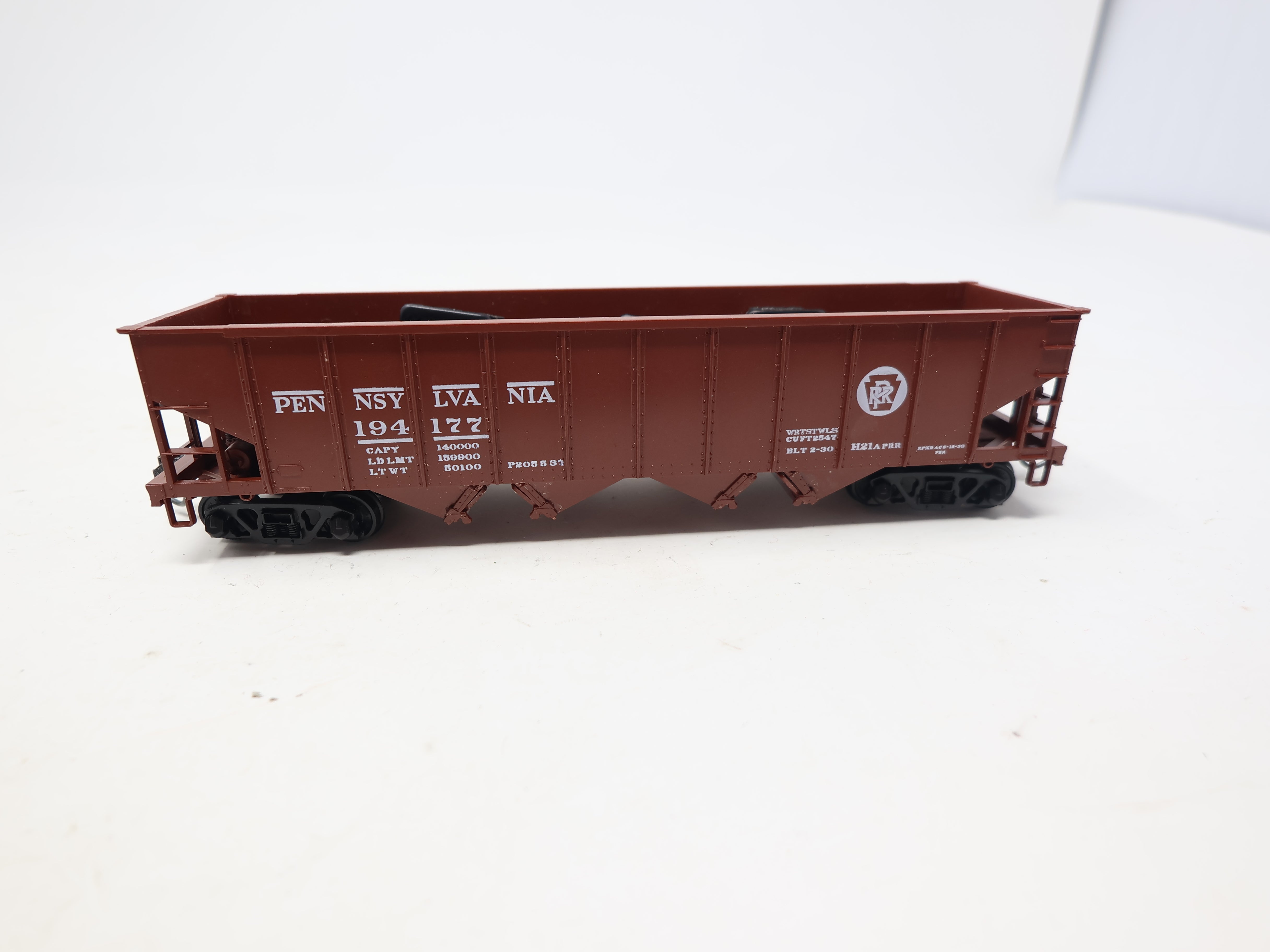 USED Bowser 54051 HO Scale, H21 4 Bay Hopper, Pennsylvania PRR #194177