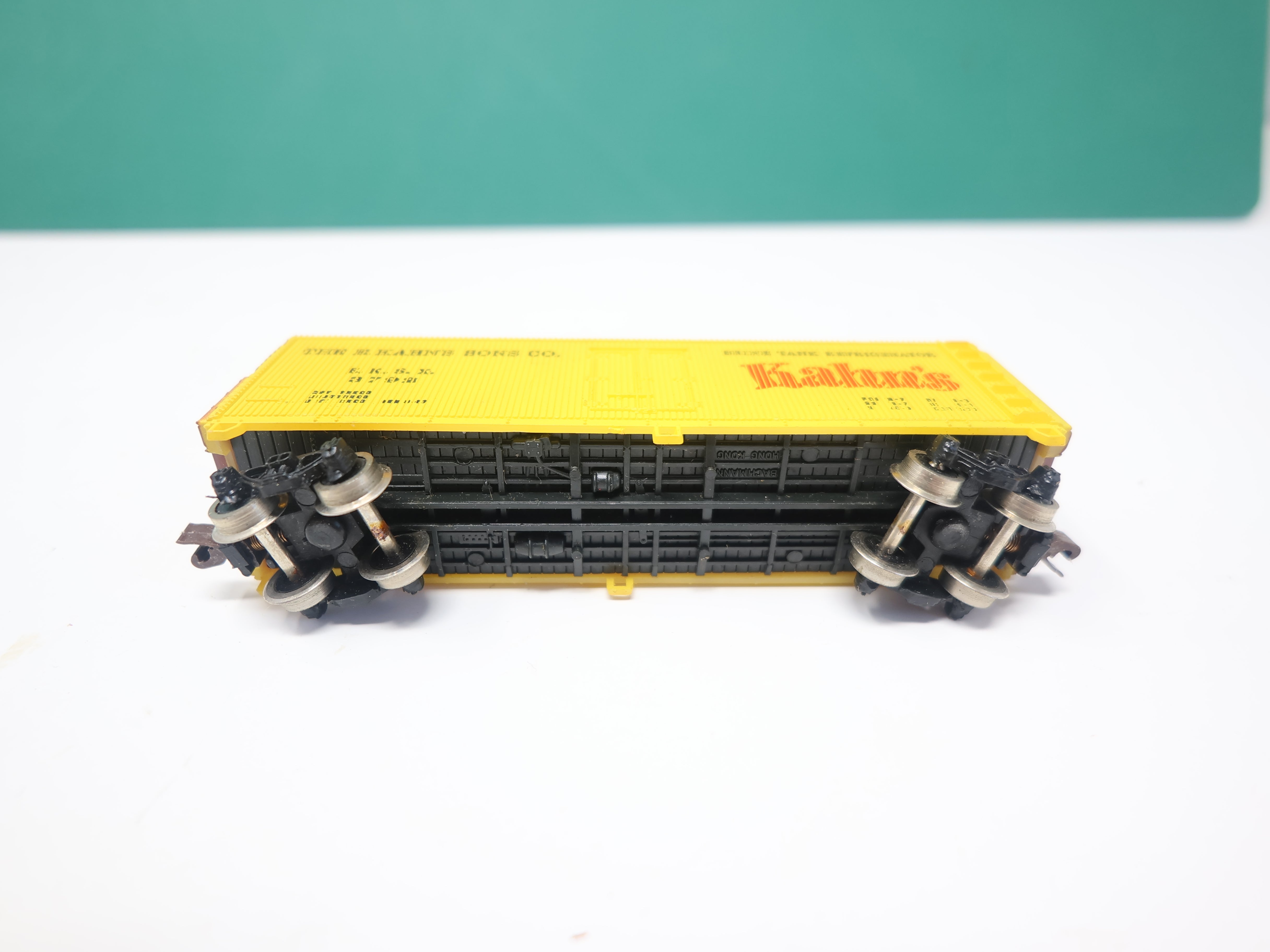 USED Bachmann N Scale, Wooden Box Car, Kahn's EKSX #3792