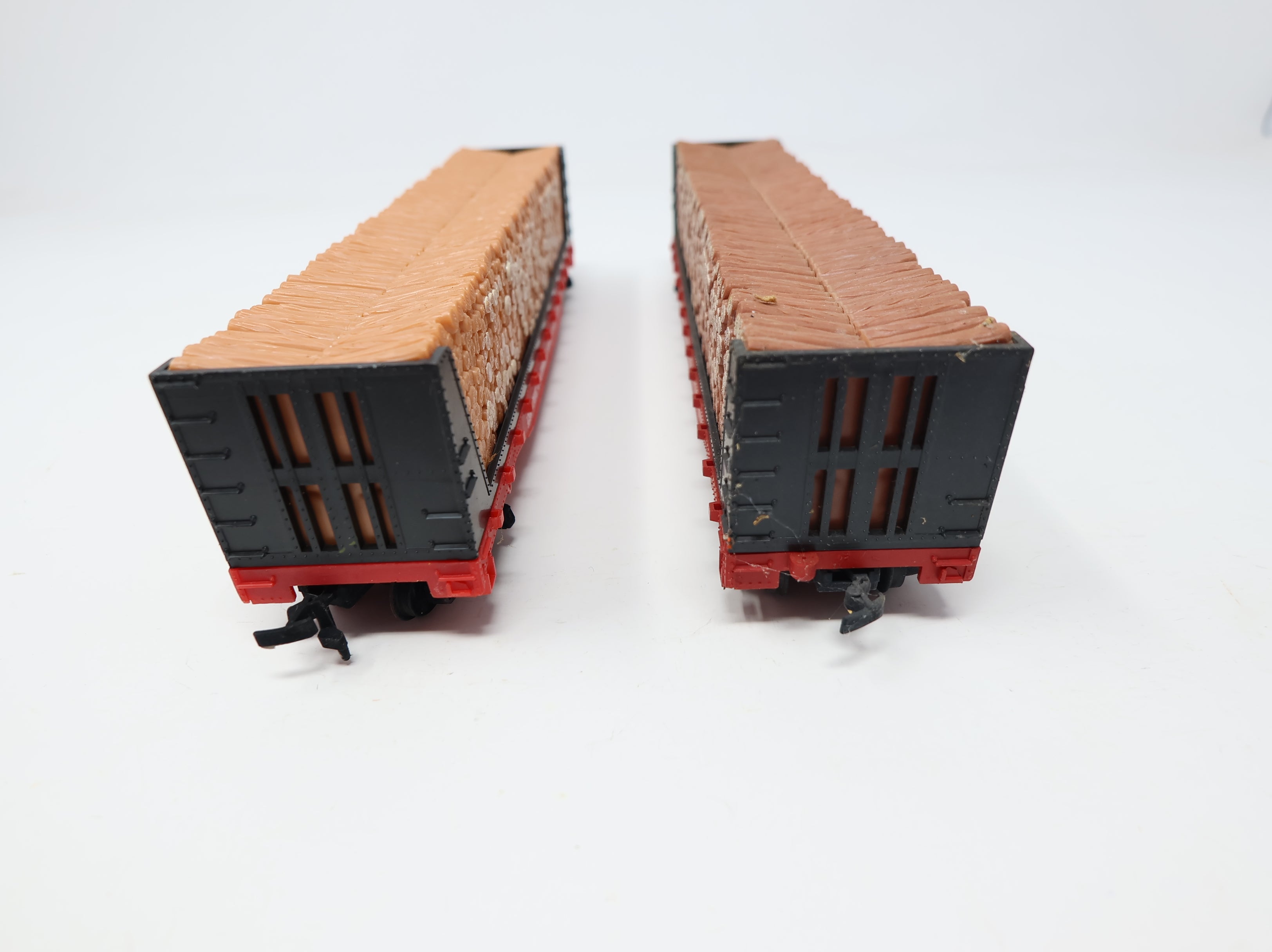 USED Tyco HO Scale Lot of Bulkhead Flat Cars Southern #4365 (2 pcs)