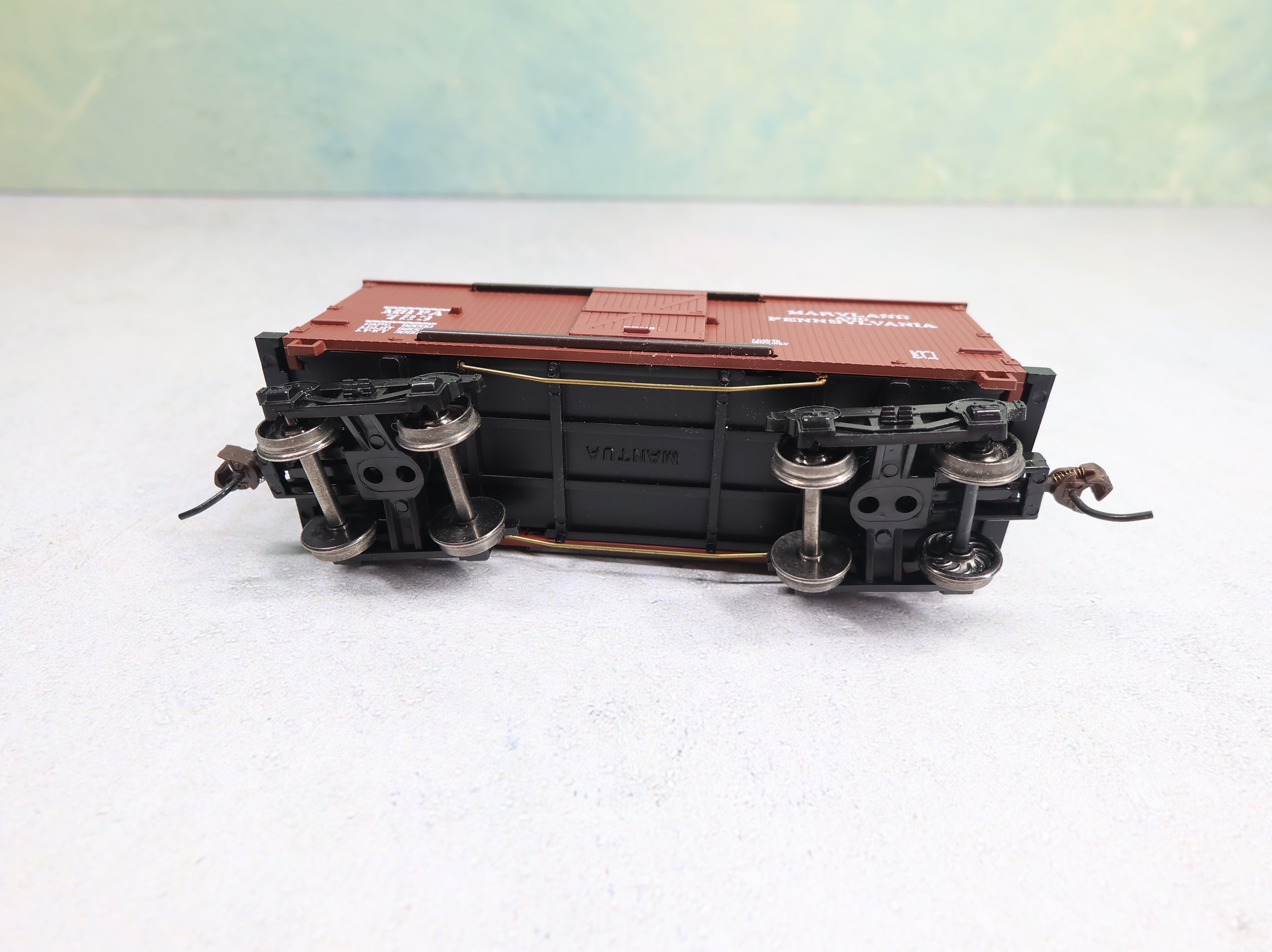 USED Mantua 721303 HO Scale Wooden 1860 Box Car Maryland and Pennsylvania M&PA #723