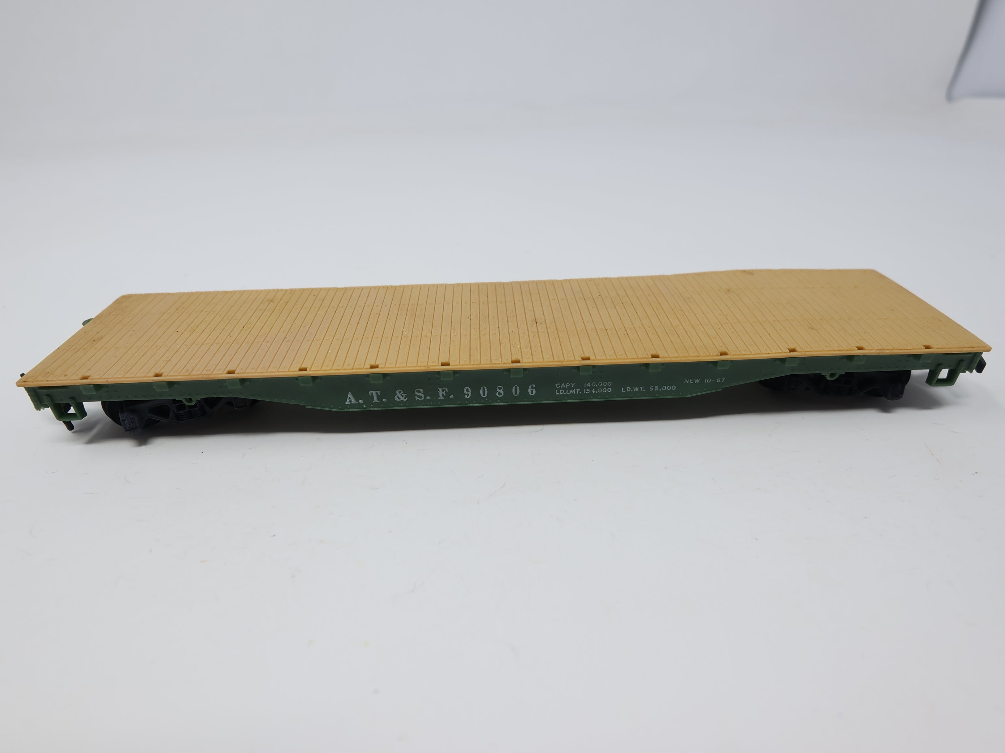 USED Mantua HO Scale Flat Car Santa Fe ATSF #90806