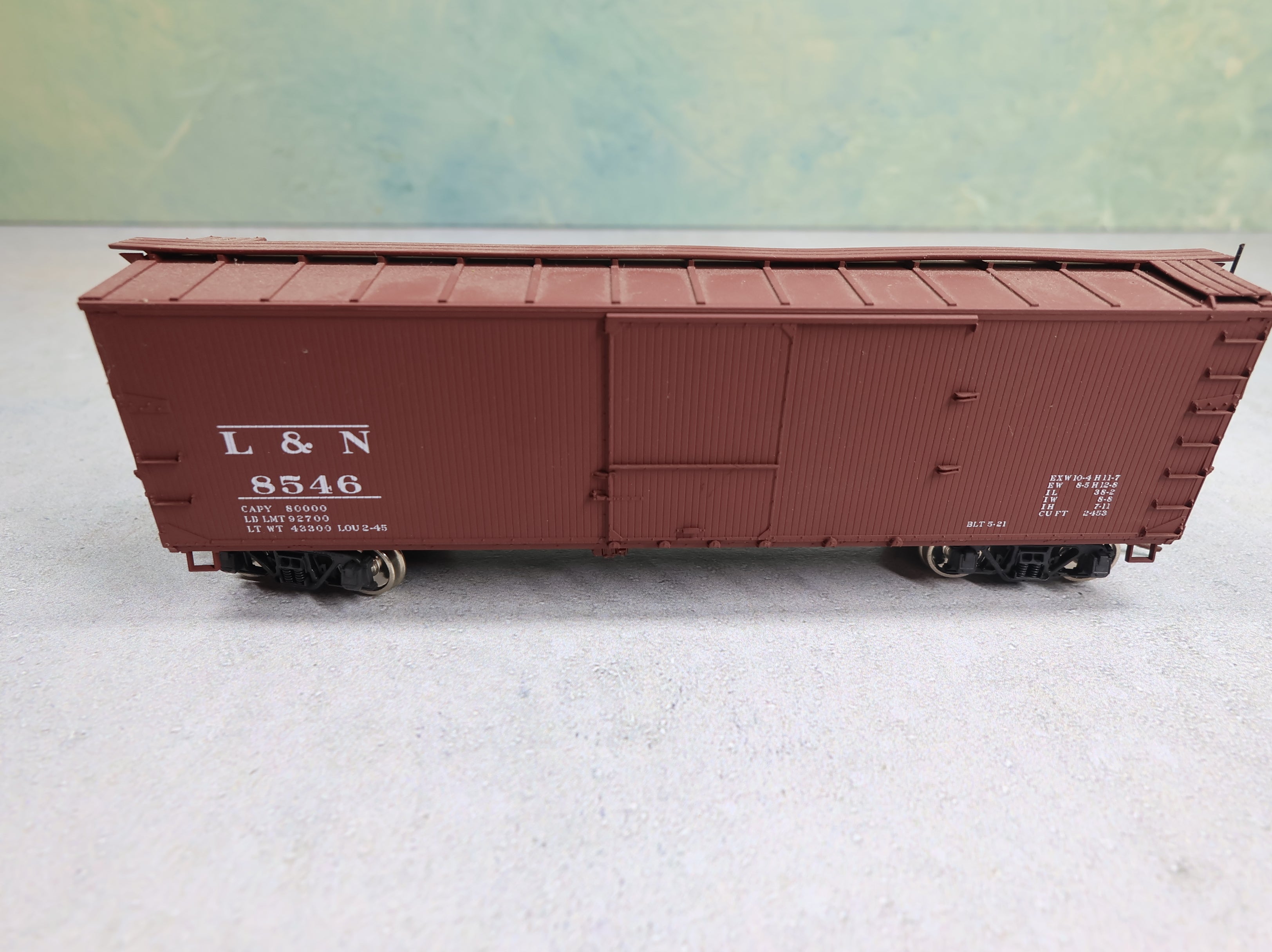 USED Accuready Accurail #94625 HO Scale Wood 40' USRA Box Car Louisville & Nashville L&N #8546