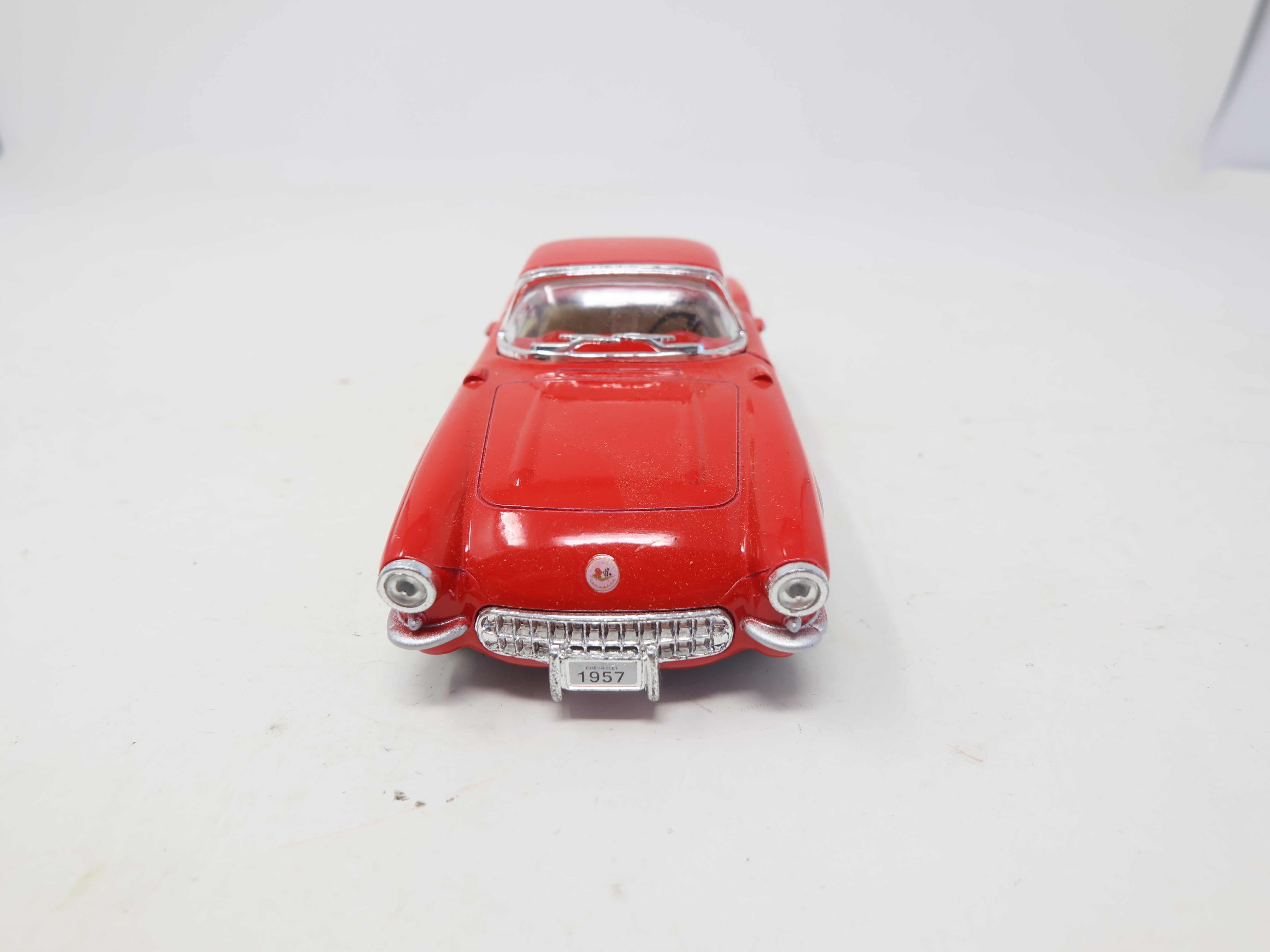 USED Kinsmart , Red 1957 Chevrolete Corvette 1/34 Scale