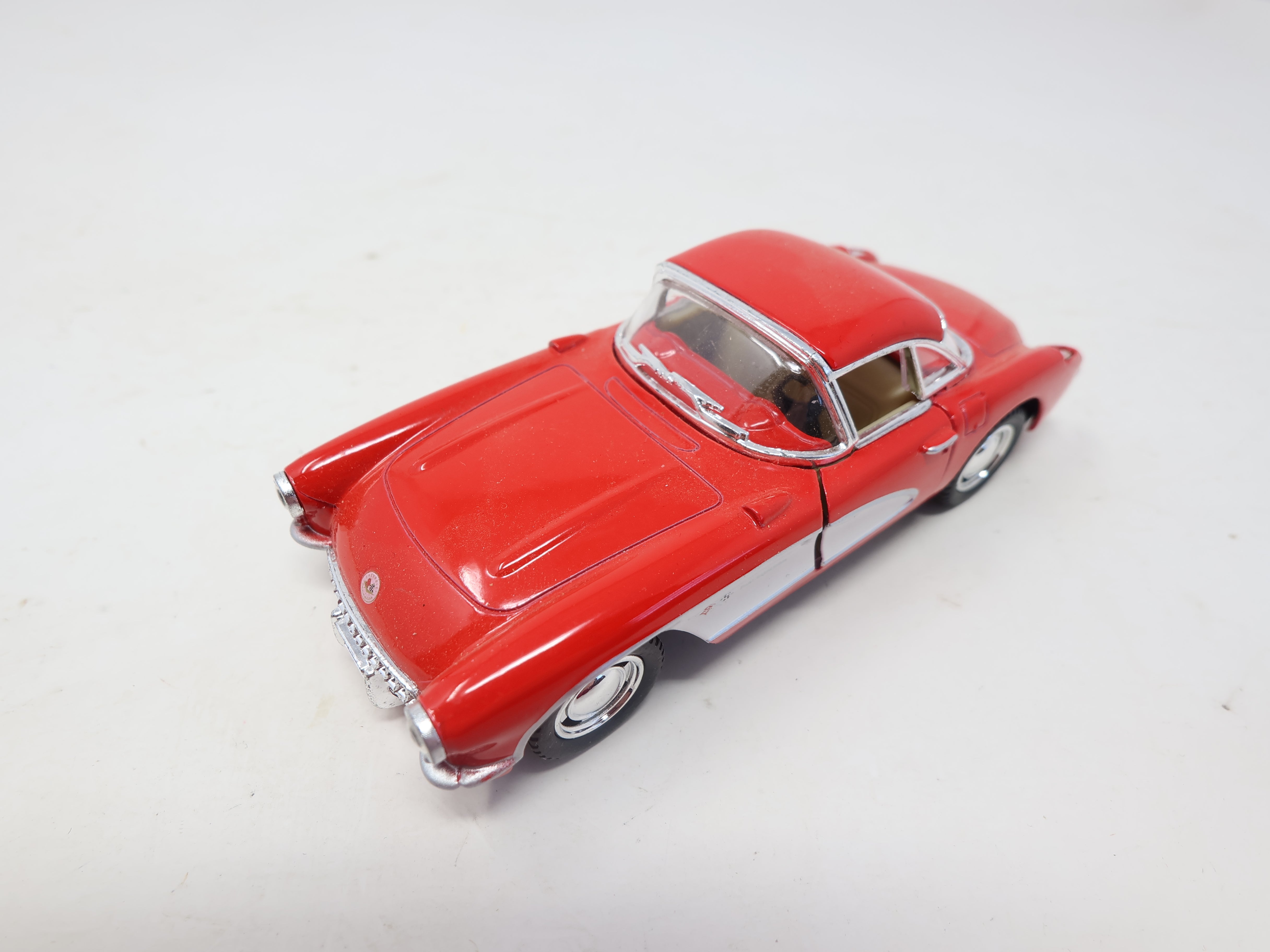 USED Kinsmart , Red 1957 Chevrolete Corvette 1/34 Scale