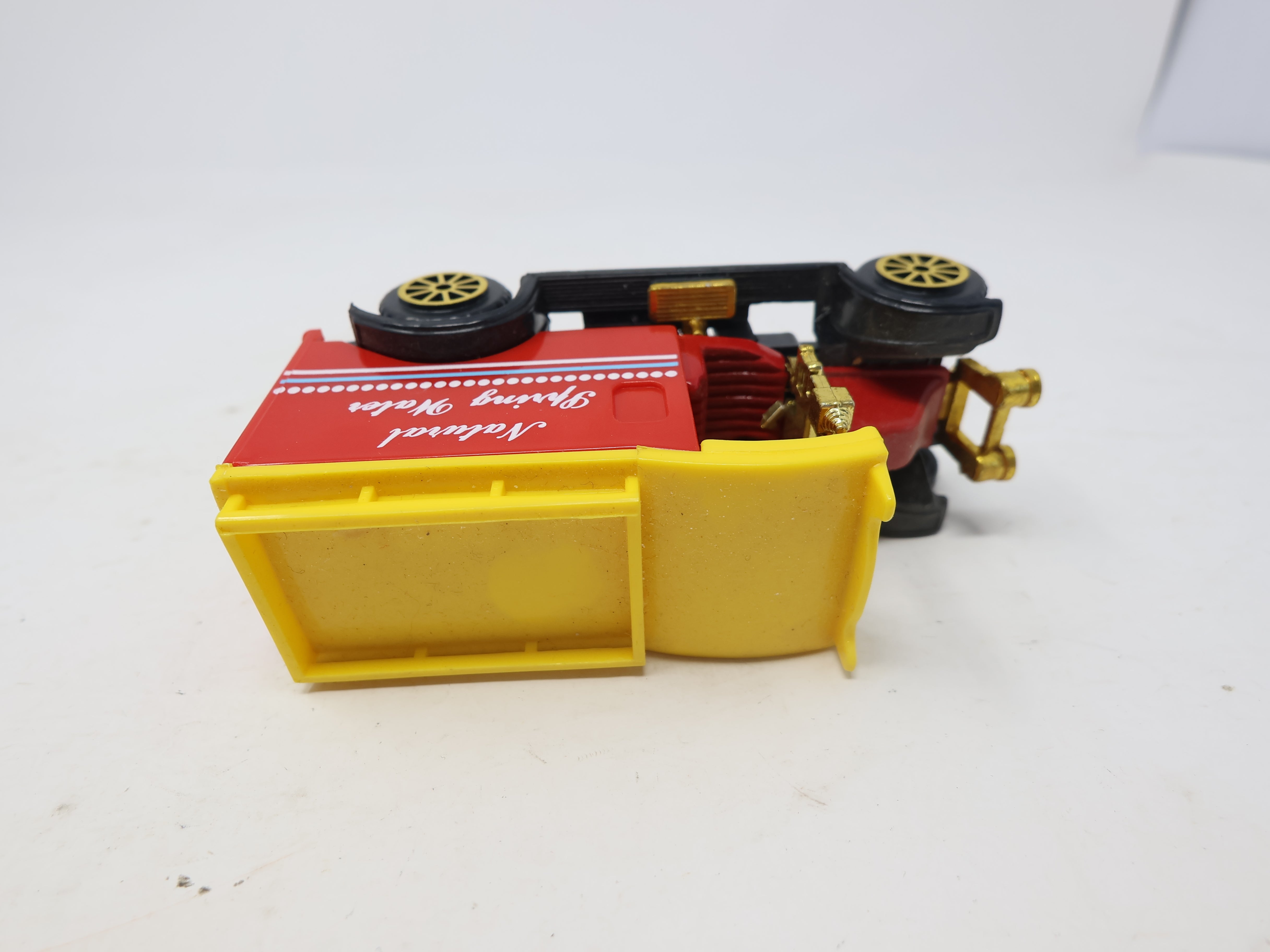 USED , Collectors Natural Spring Waters Red/Yellow Truck