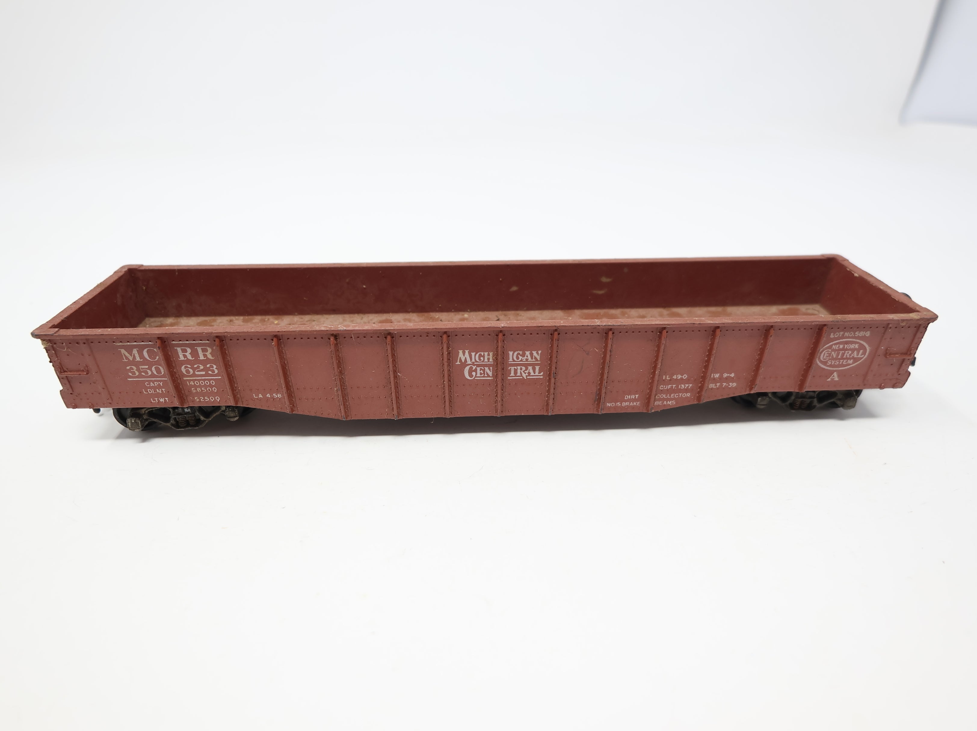 USED Athearn HO Scale Gondola Michigan Central MCRR #350623