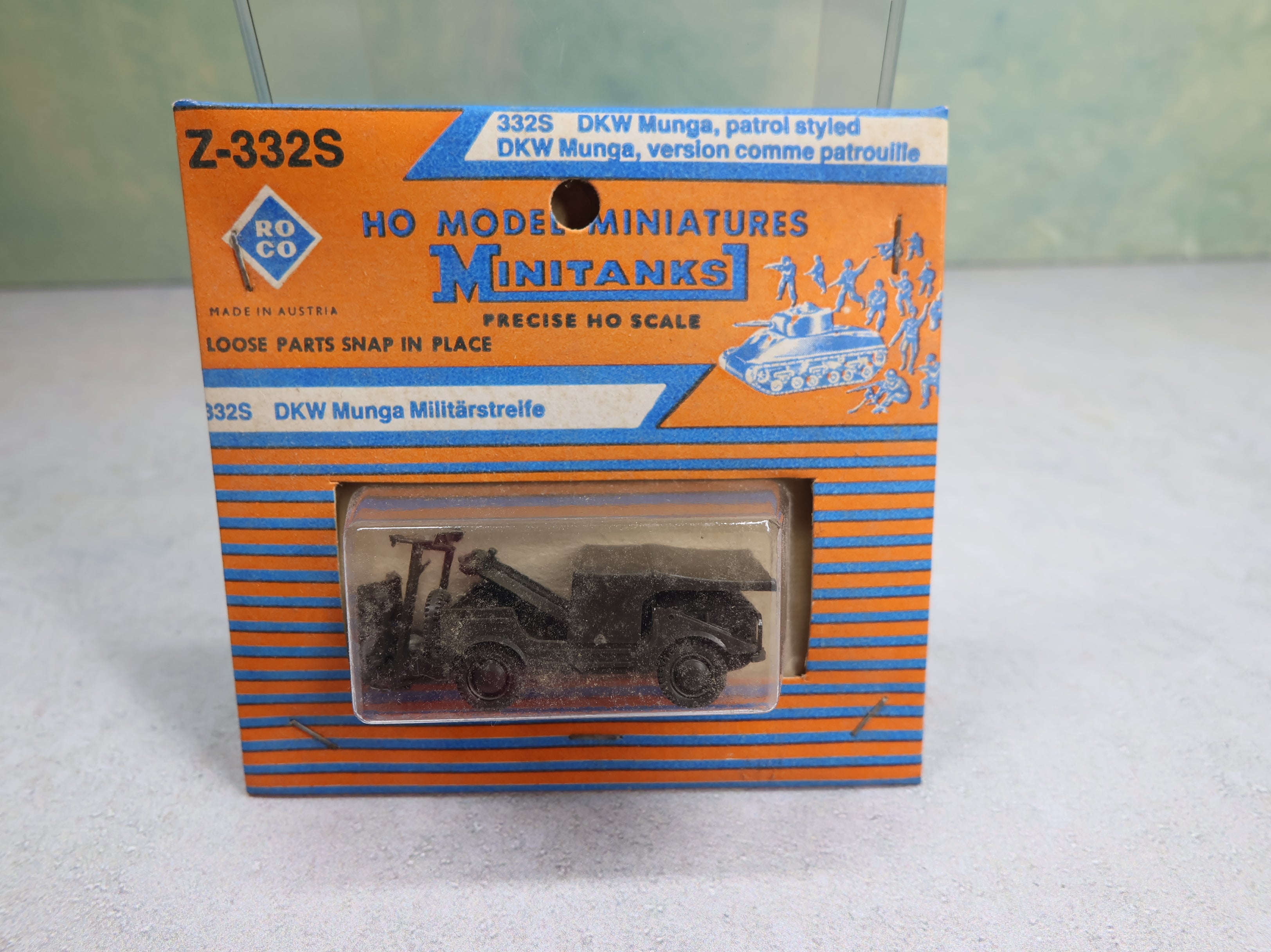 Roco Z332S HO Scale MiniTanks DKW Munga Military Patrol Vehicle