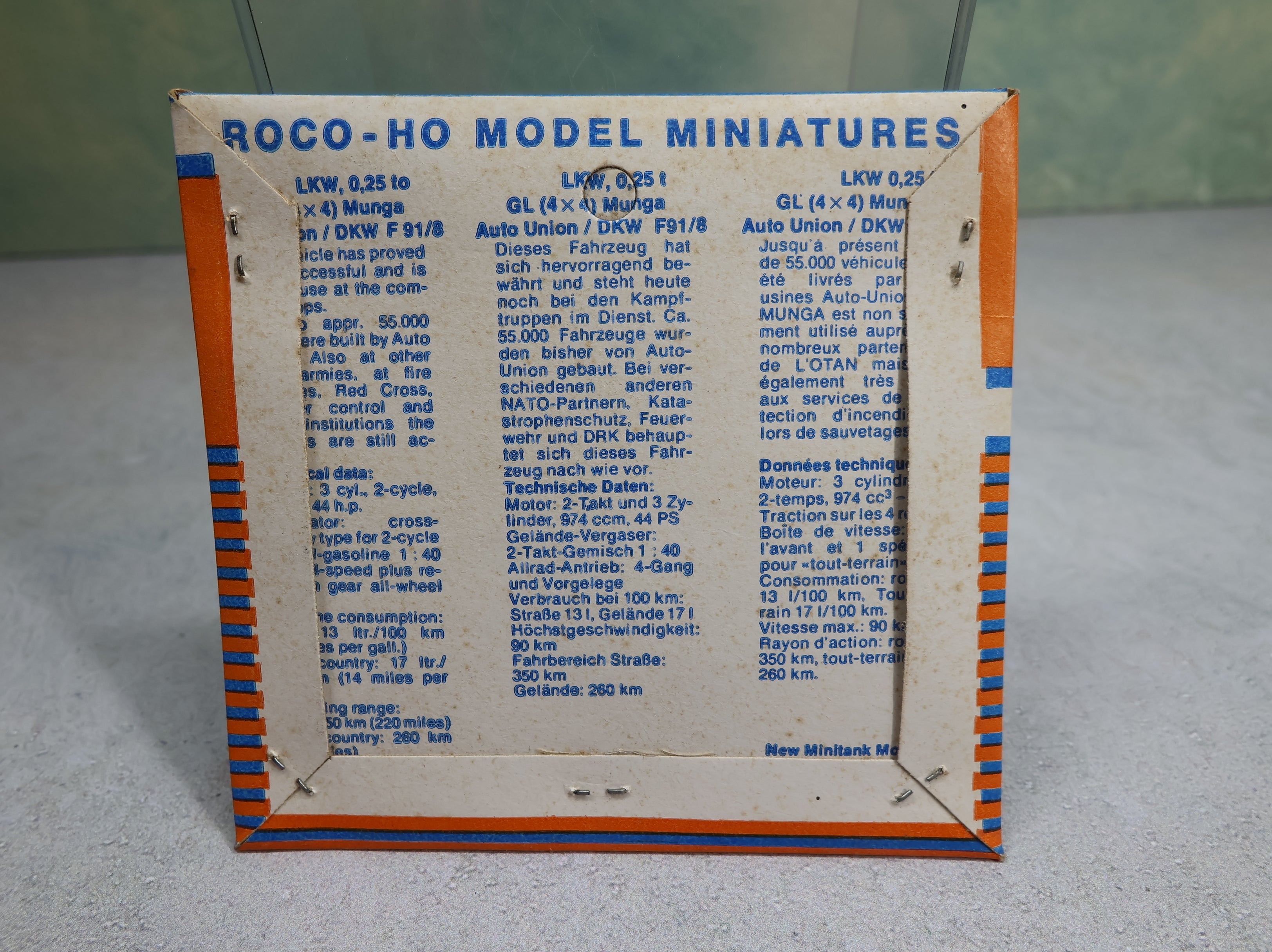 Roco Z332S HO Scale MiniTanks DKW Munga Military Patrol Vehicle