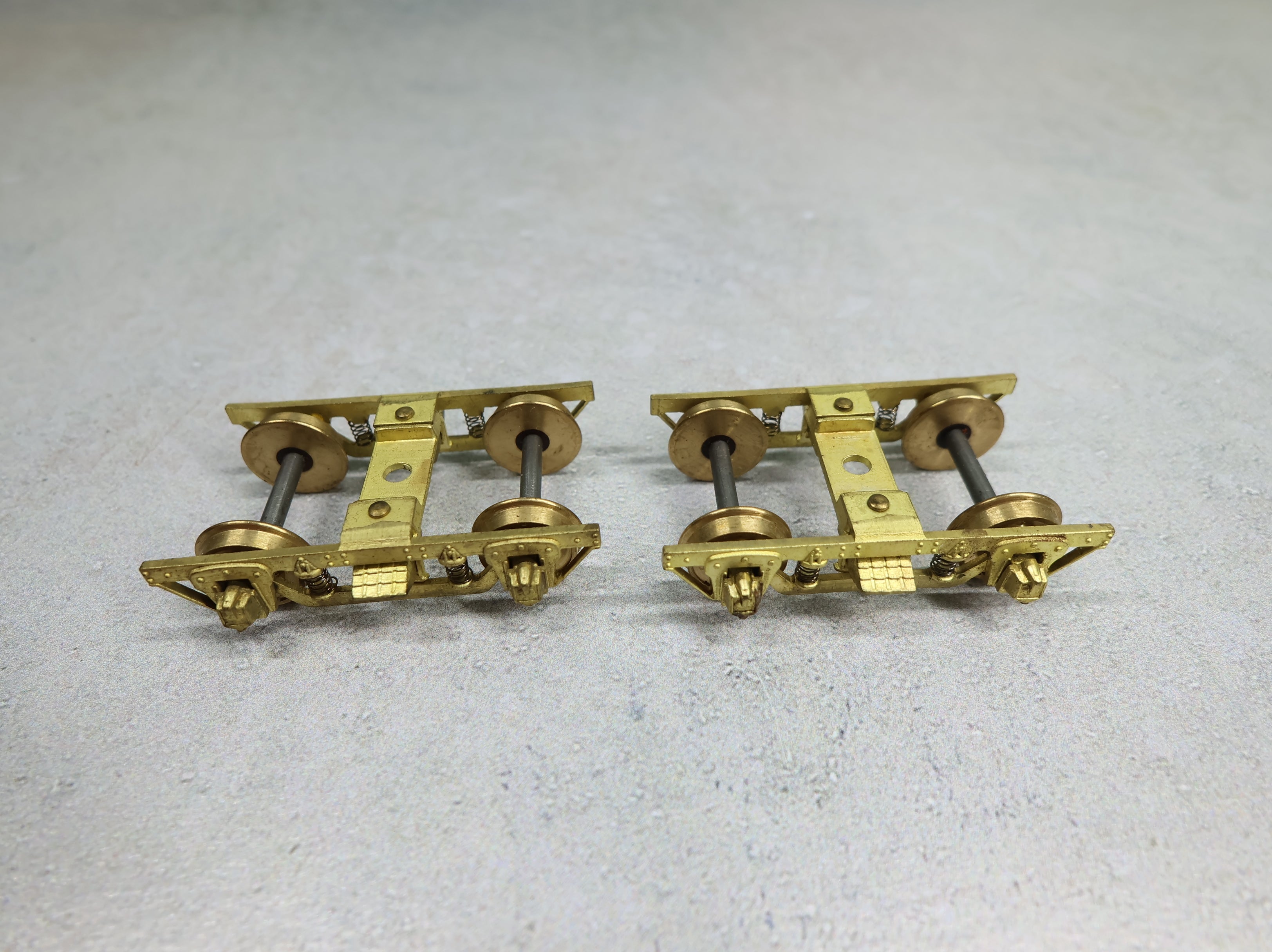 USED Cal Scale #A1-13 HO Scale Brass 4-Wheel Passenger Trucks