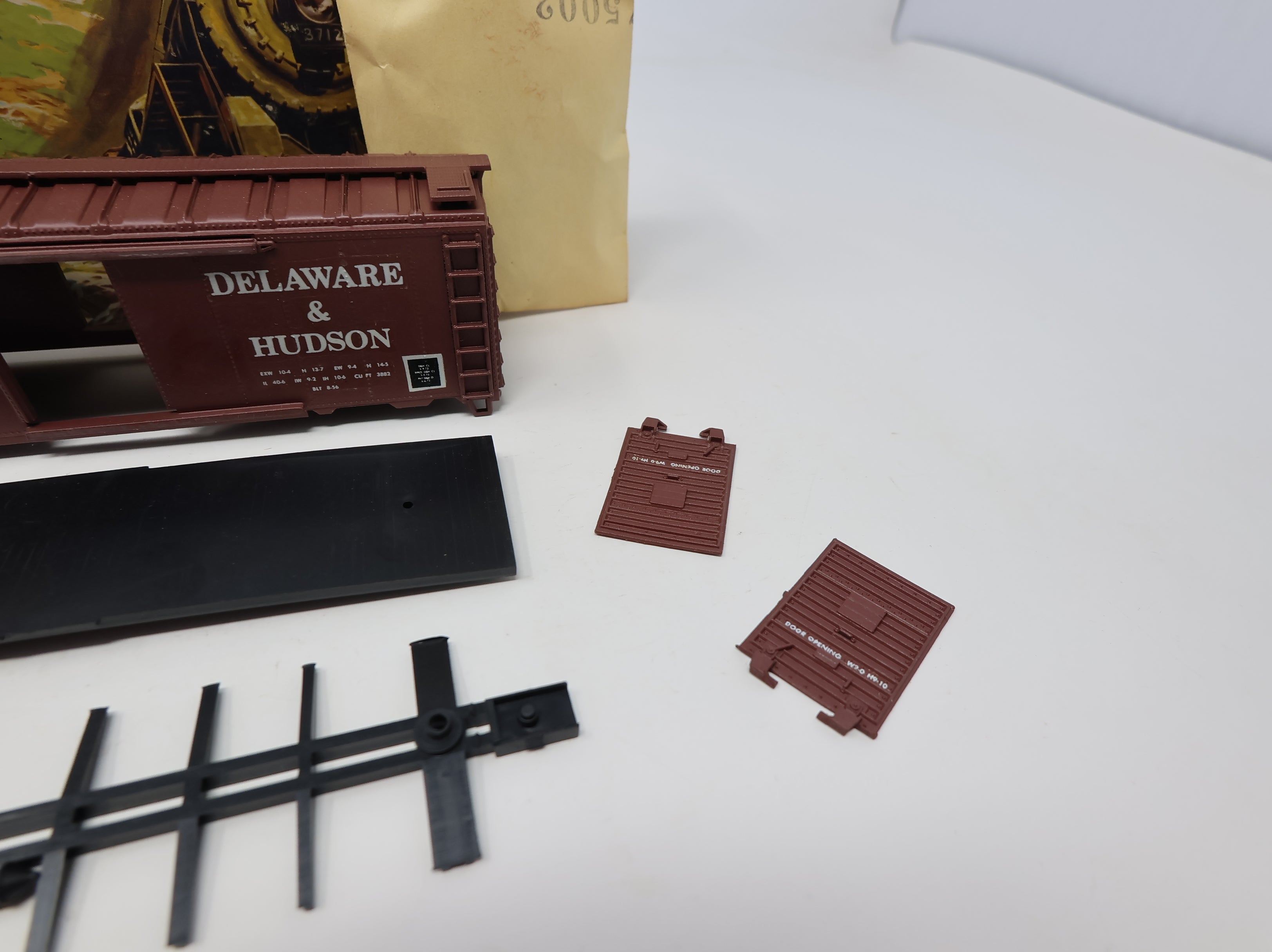 USED Athearn HO Scale 40' Steel Box Car Delaware and Hudson D&H #20064 Decal KIT