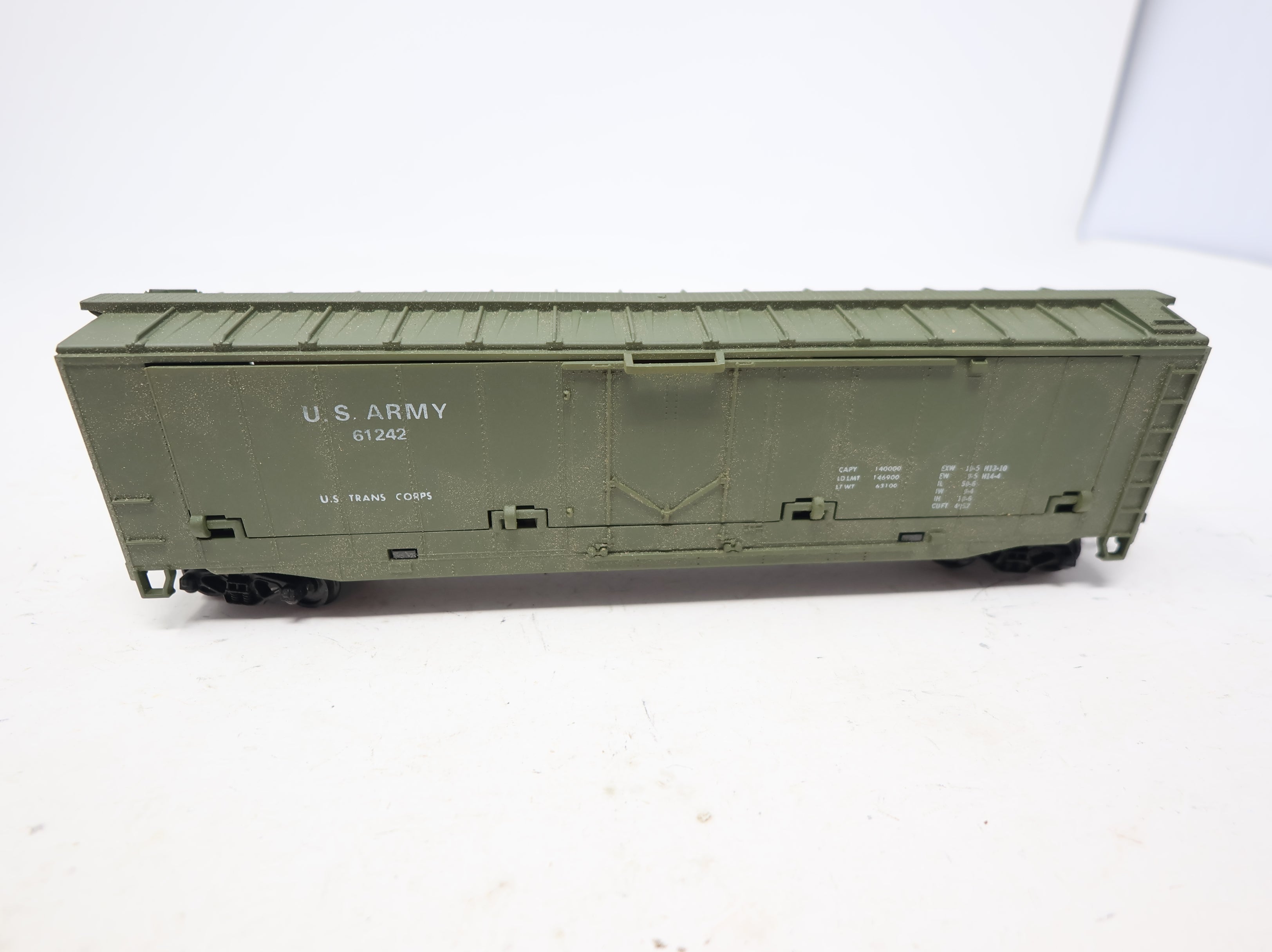 USED Cox HO Scale Hidden Artillery Box Car United States Army #61242