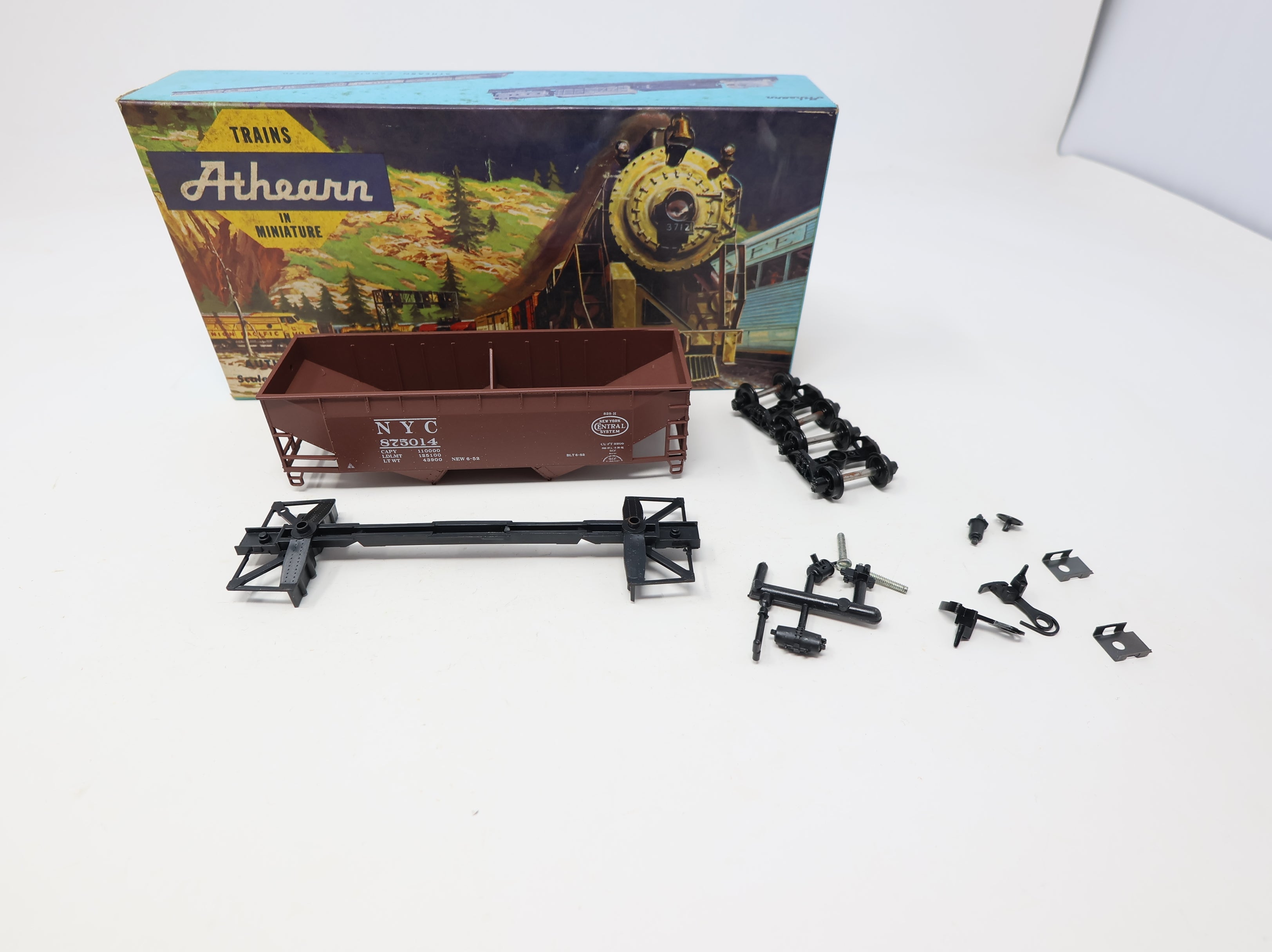 USED Athearn HO Scale 34' Offset Hopper New York Central NYC #875014 KIT