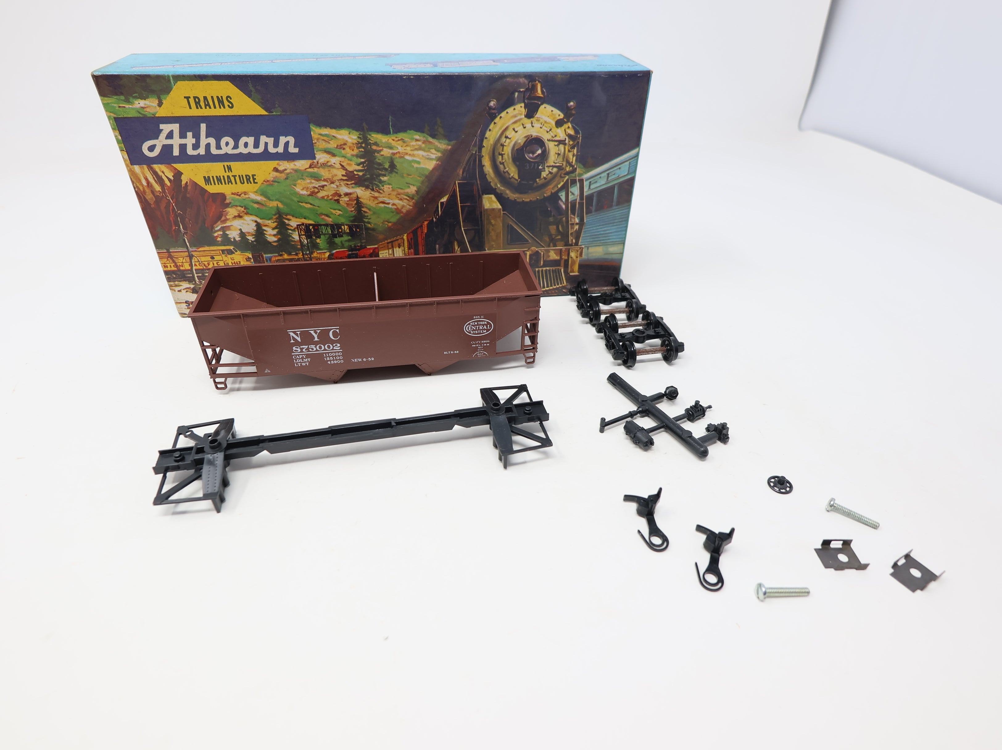 USED Athearn HO Scale 34' Offset Hopper New York Central NYC #875002 KIT