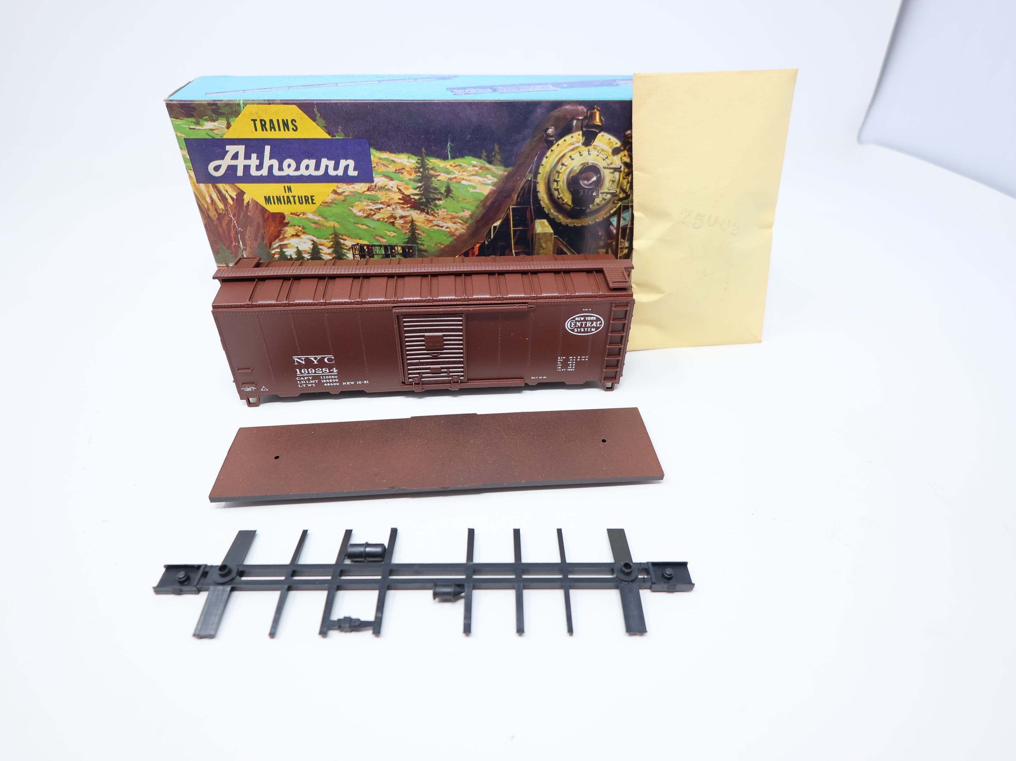 USED Athearn HO Scale 40' Steel Box Car New York Central NYC #169284 Cooper & Oshtemo Custom KIT