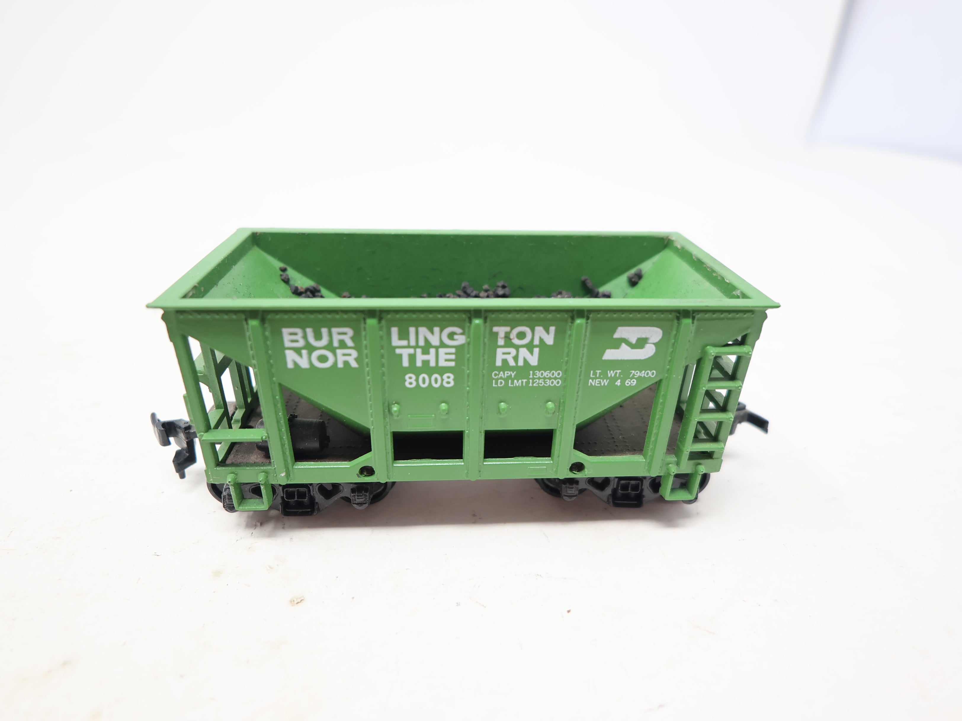 USED Roundhouse HO Scale Ore Car Burlington Northern #8008