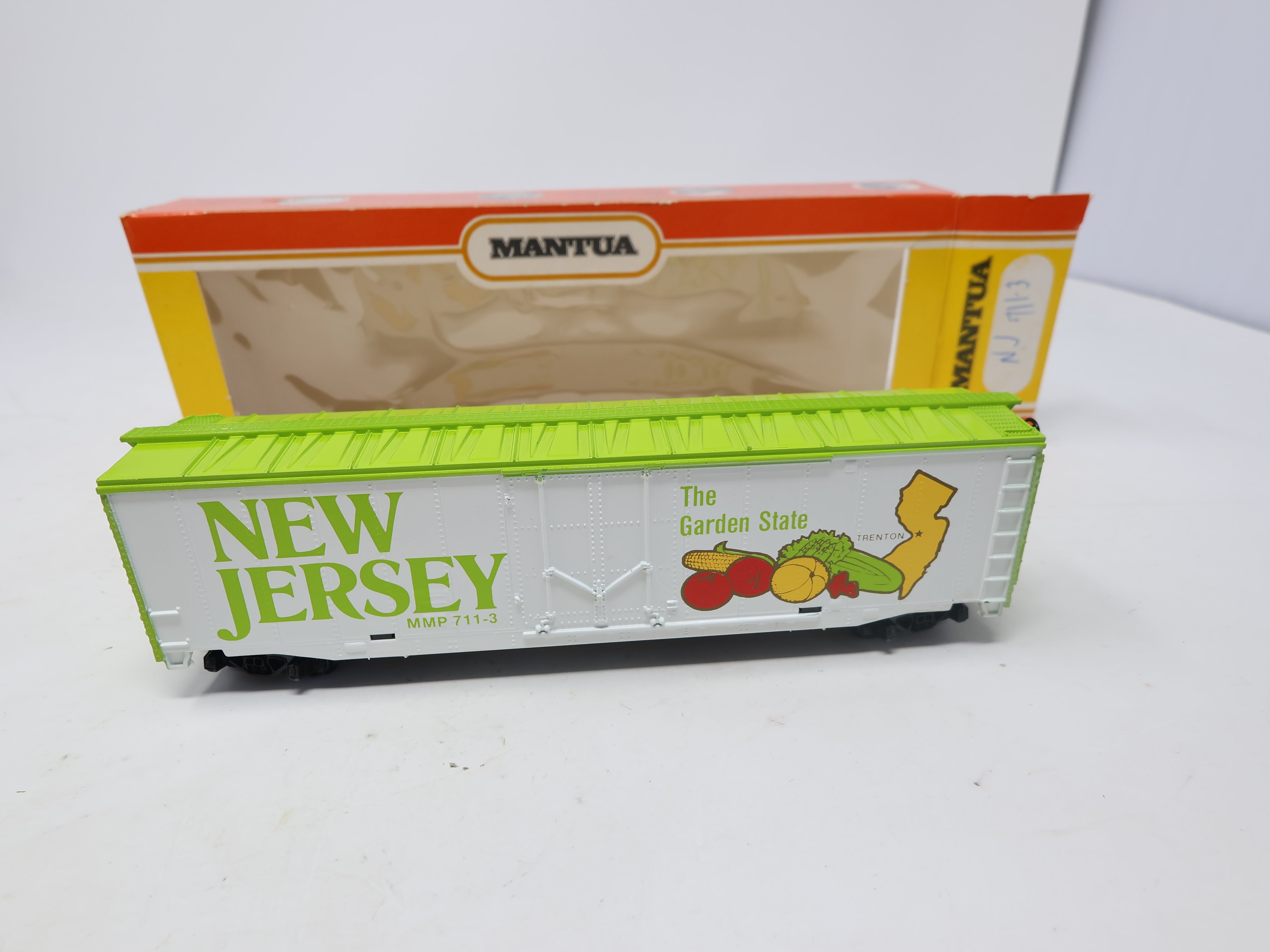 USED Mantua #711-3 HO Scale, State Box Car New Jersey