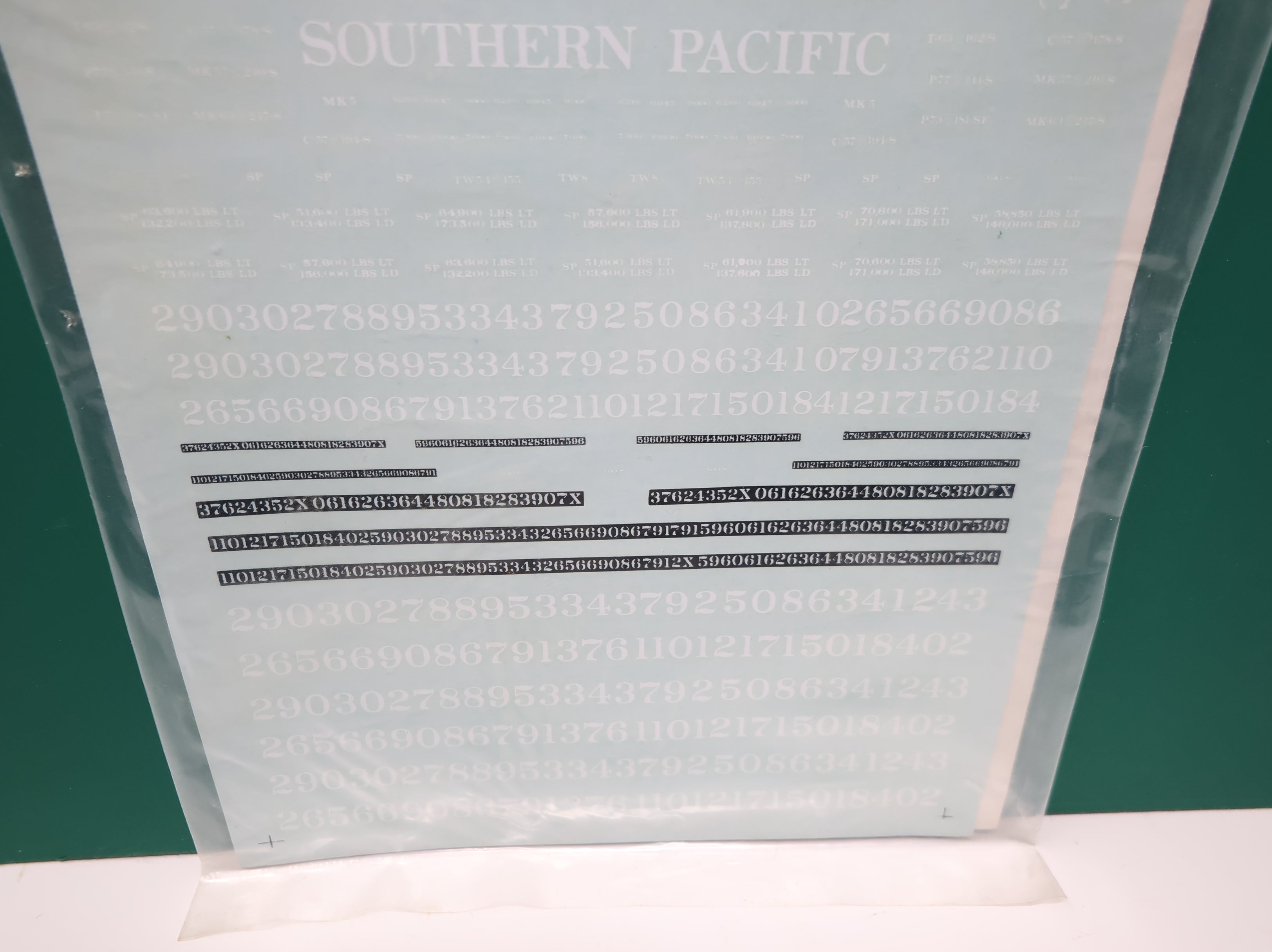 MICROSCALE RH-65 HO Scale Southern Pacific Med. Locos Decals