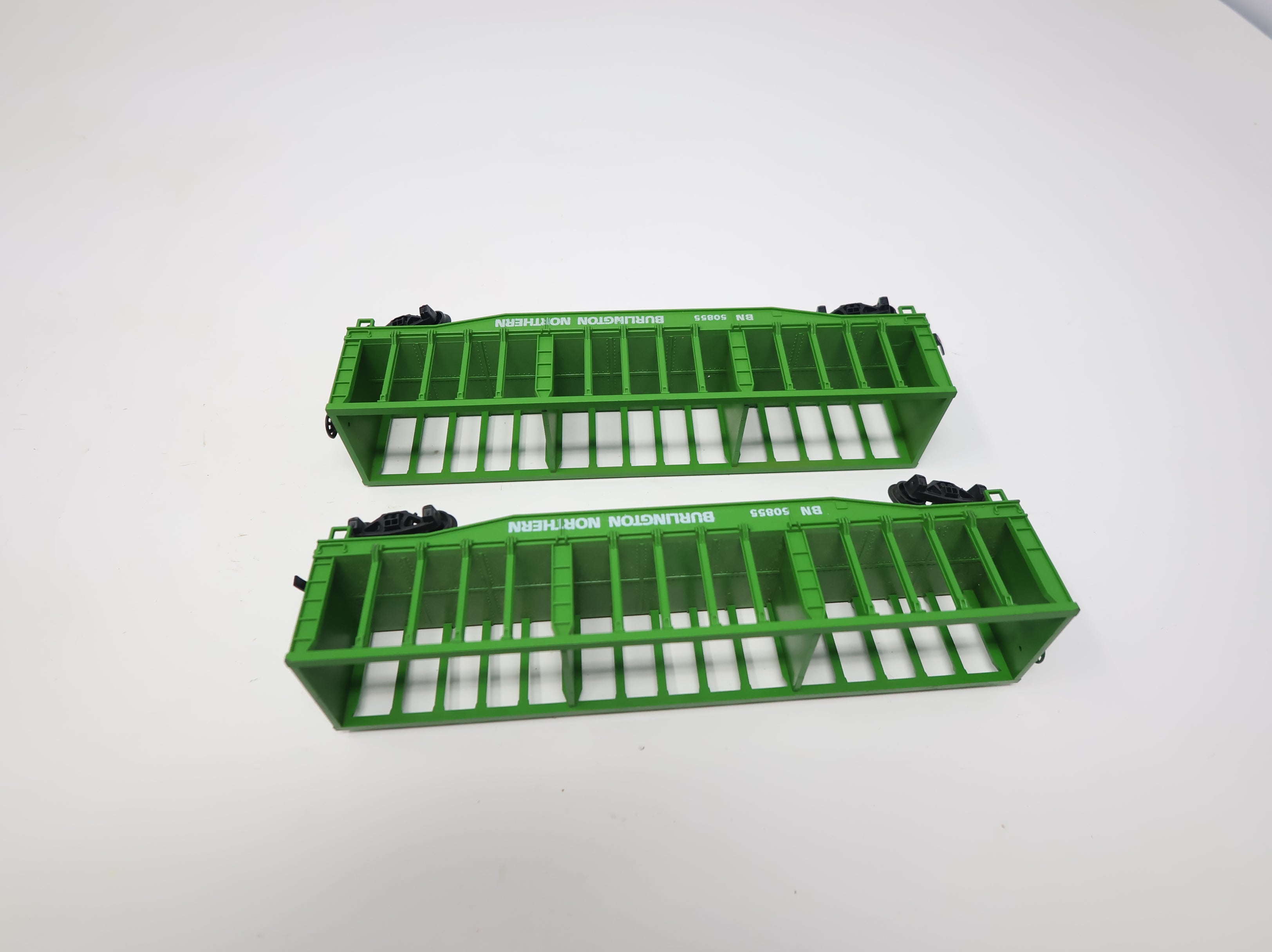 USED AHM HO Scale Pulpwood Car Burlington Northern BN #50855 (2 pcs)