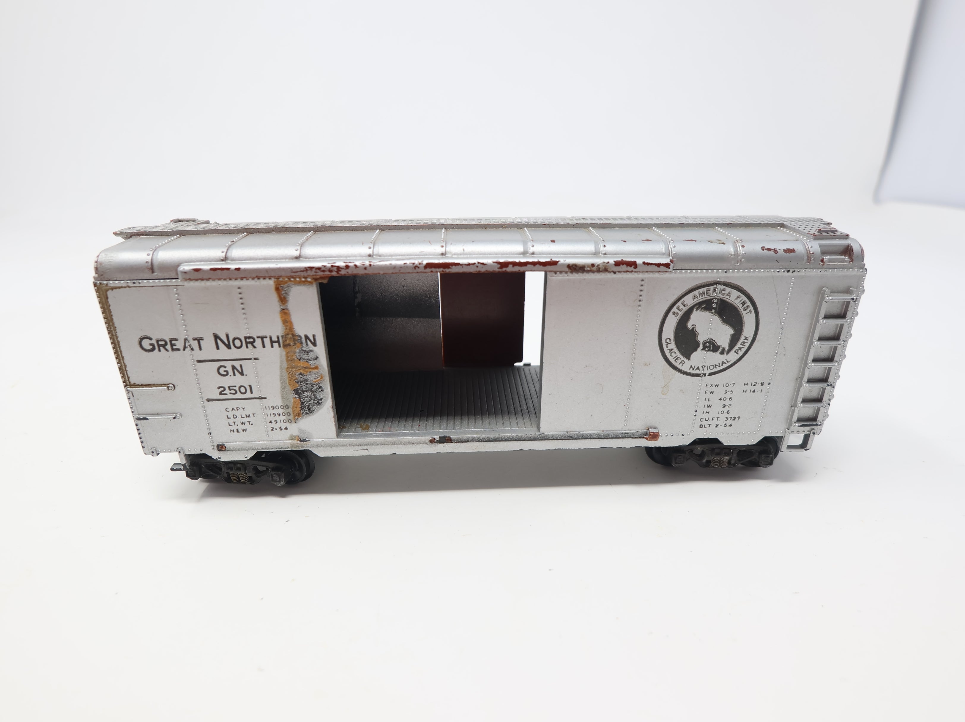 USED Varney HO Scale 40' Box Car Great Northern GN #2501