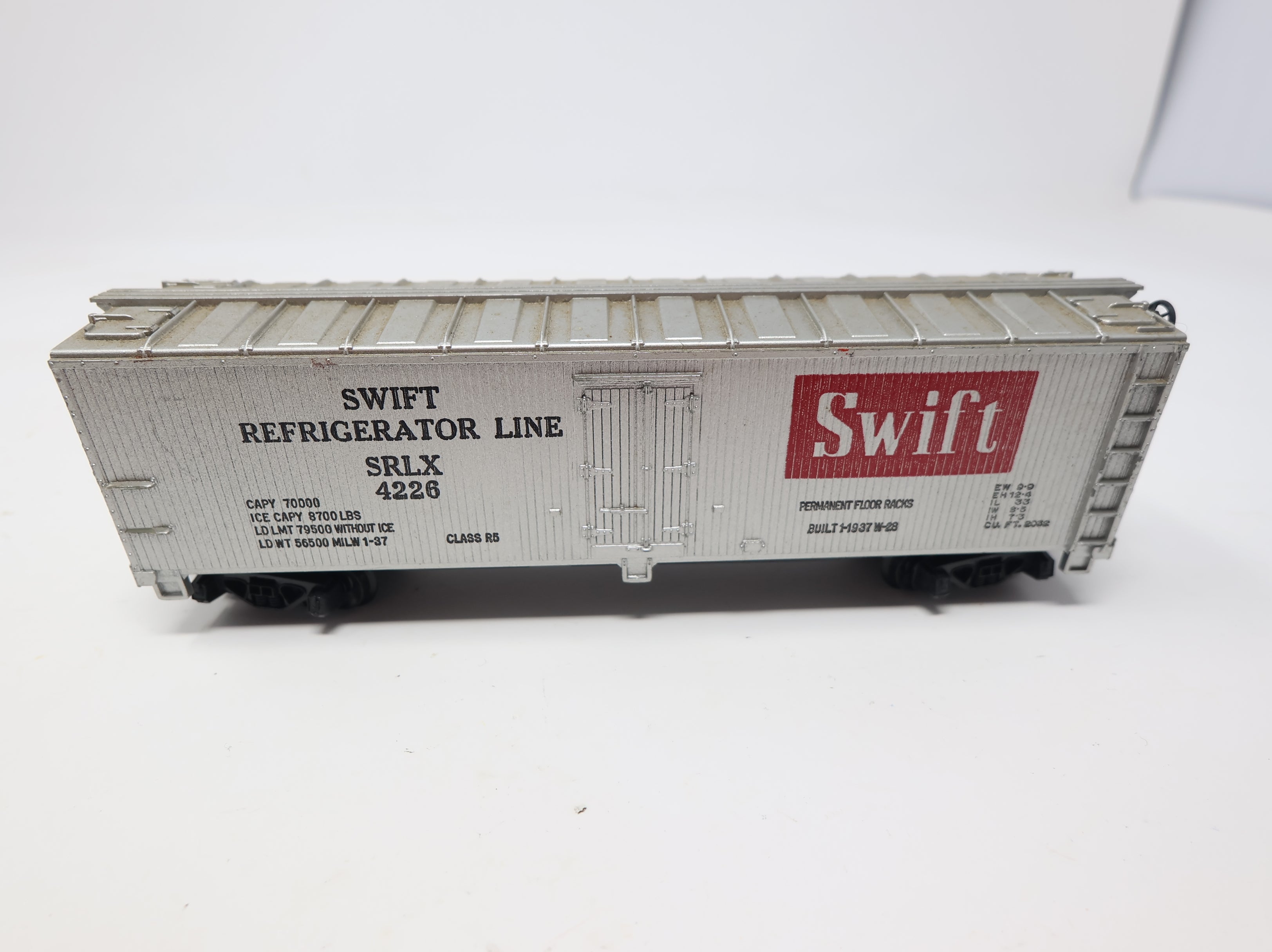 USED Tyco HO Scale 40' Reefer Swift Refrigerator Line SRLX #4226