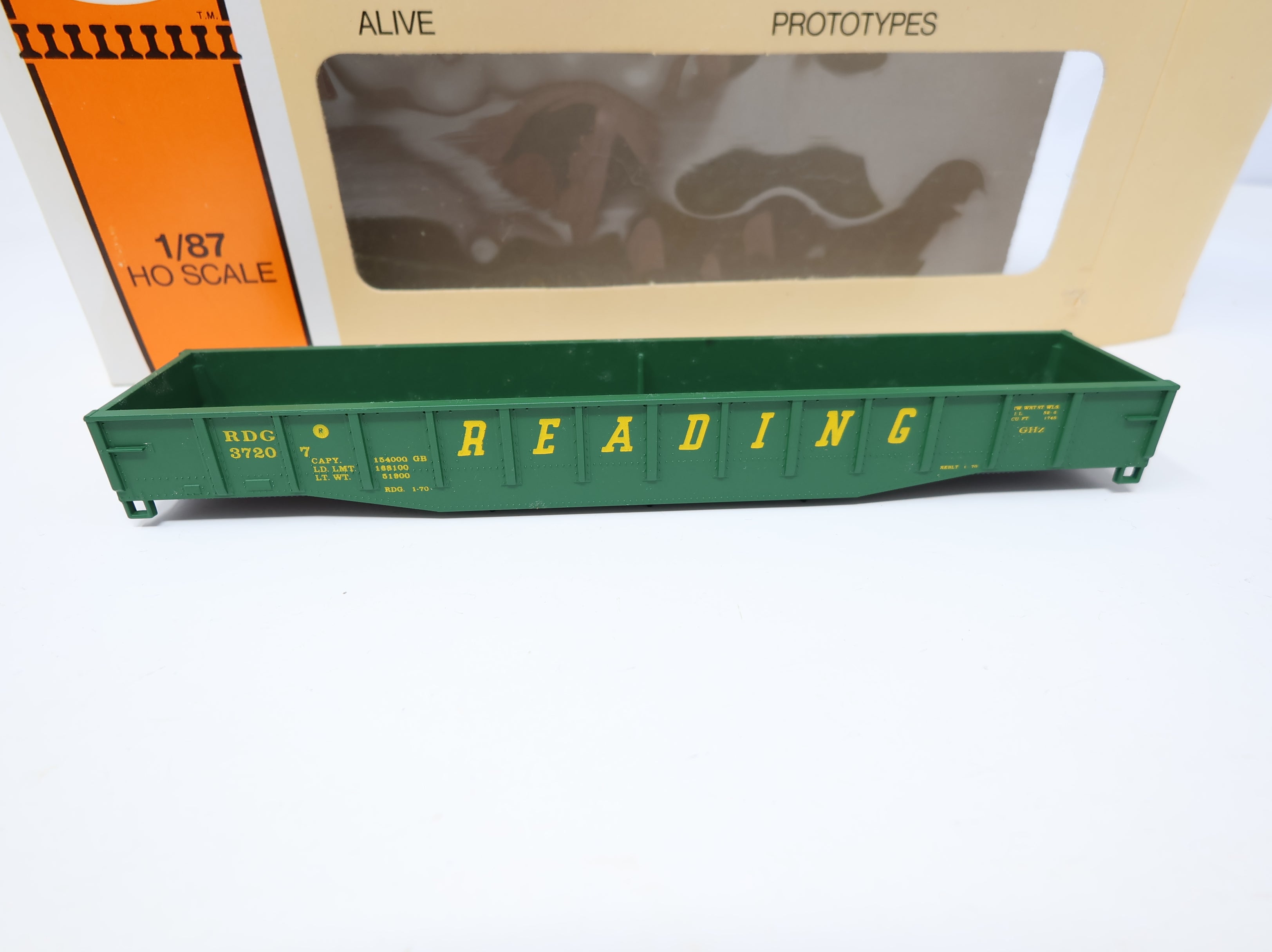 USED Con-Cor HO Scale RDG Historical Society Mill Gondola Reading #37207